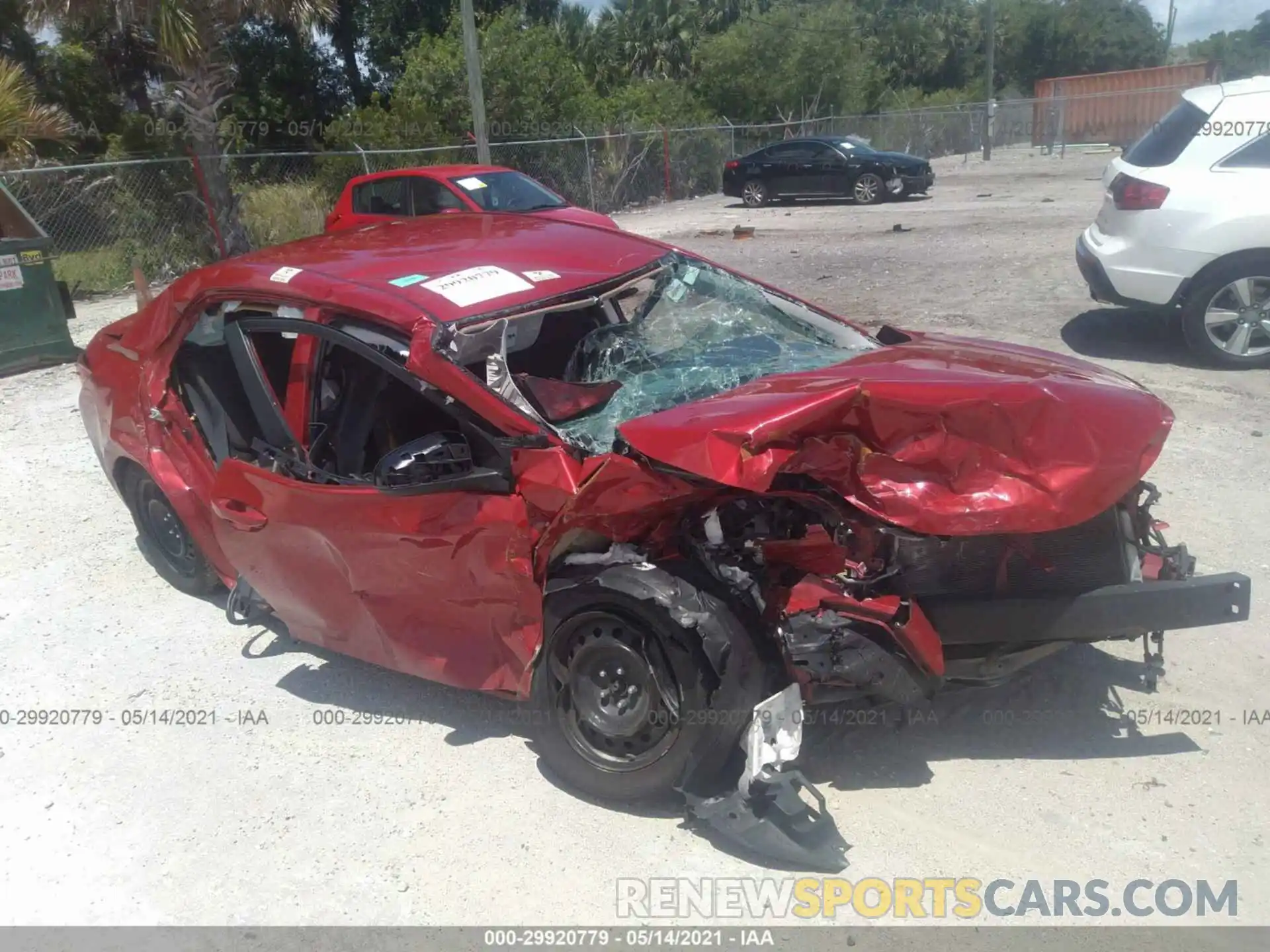 1 Photograph of a damaged car 2T1BURHE0KC191834 TOYOTA COROLLA 2019