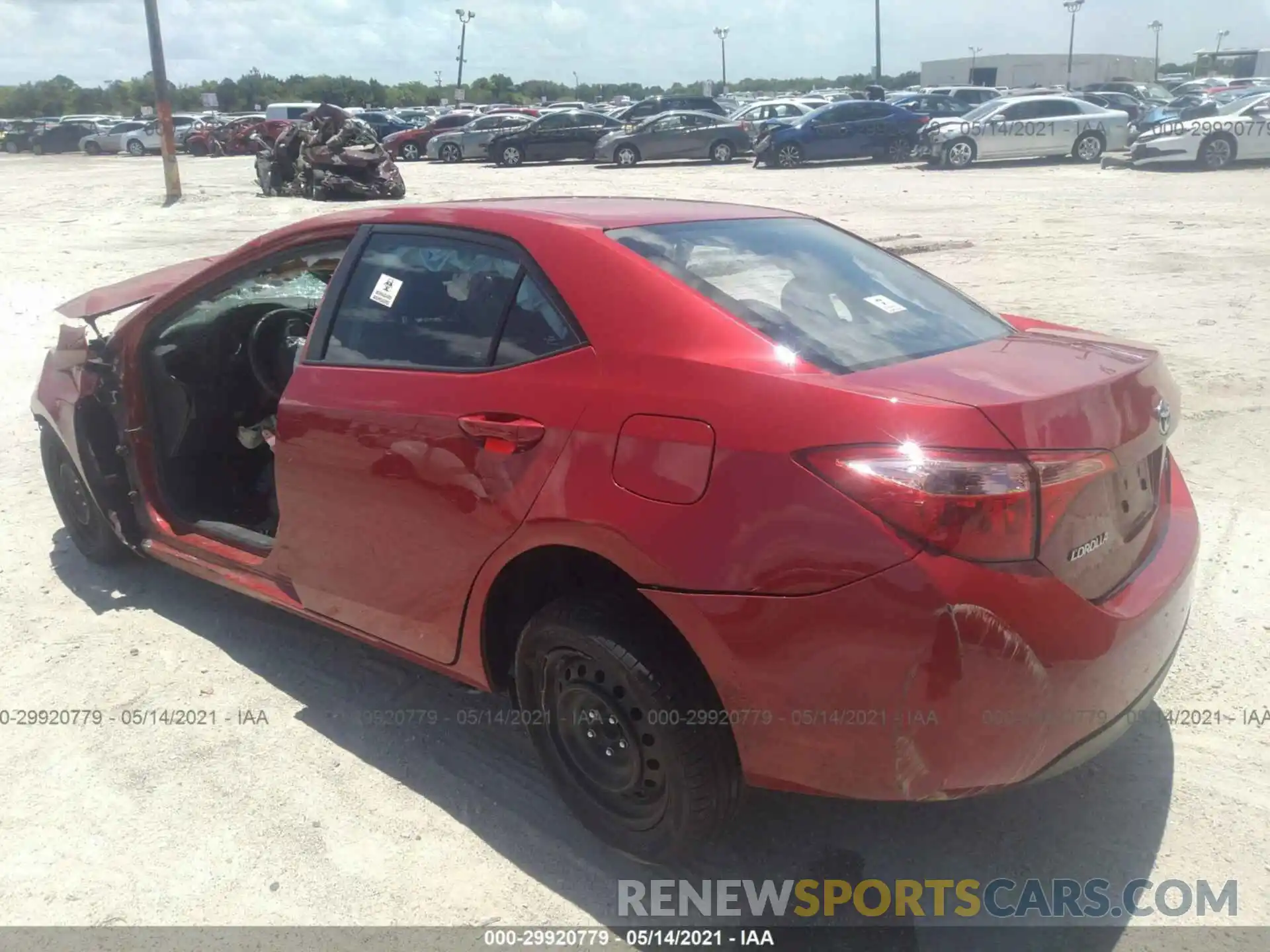 3 Photograph of a damaged car 2T1BURHE0KC191834 TOYOTA COROLLA 2019