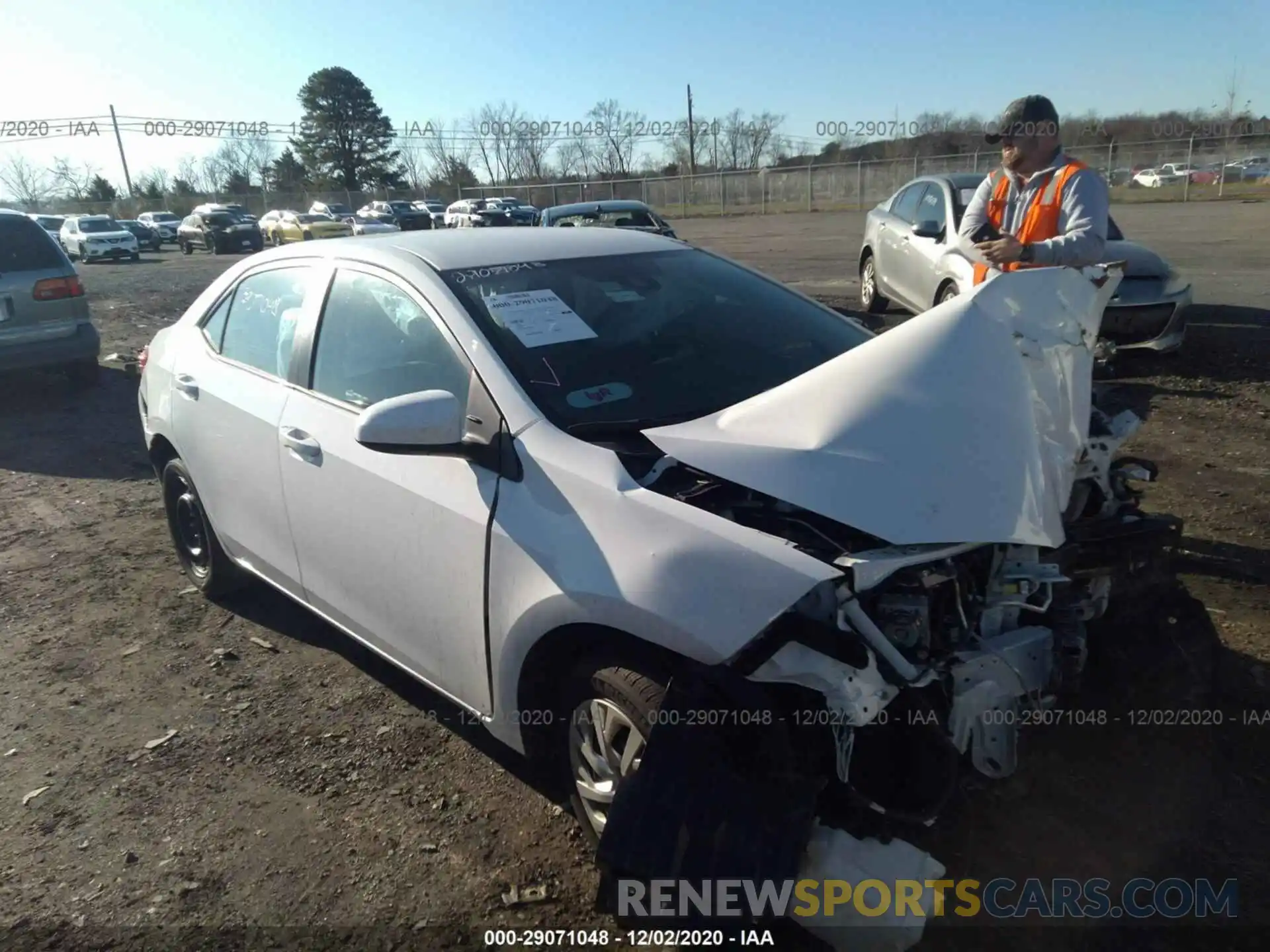 1 Photograph of a damaged car 2T1BURHE0KC192465 TOYOTA COROLLA 2019