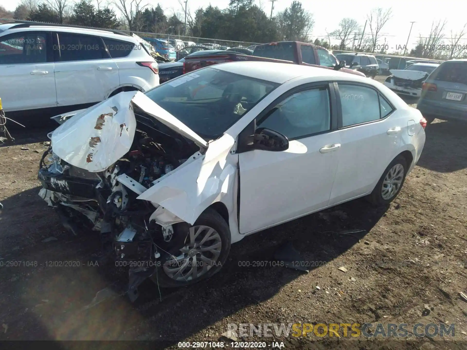 2 Photograph of a damaged car 2T1BURHE0KC192465 TOYOTA COROLLA 2019