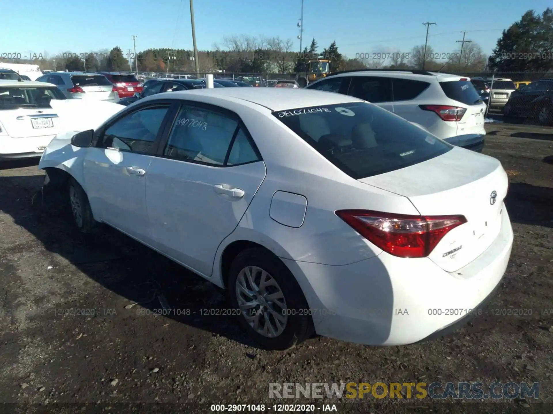 3 Photograph of a damaged car 2T1BURHE0KC192465 TOYOTA COROLLA 2019