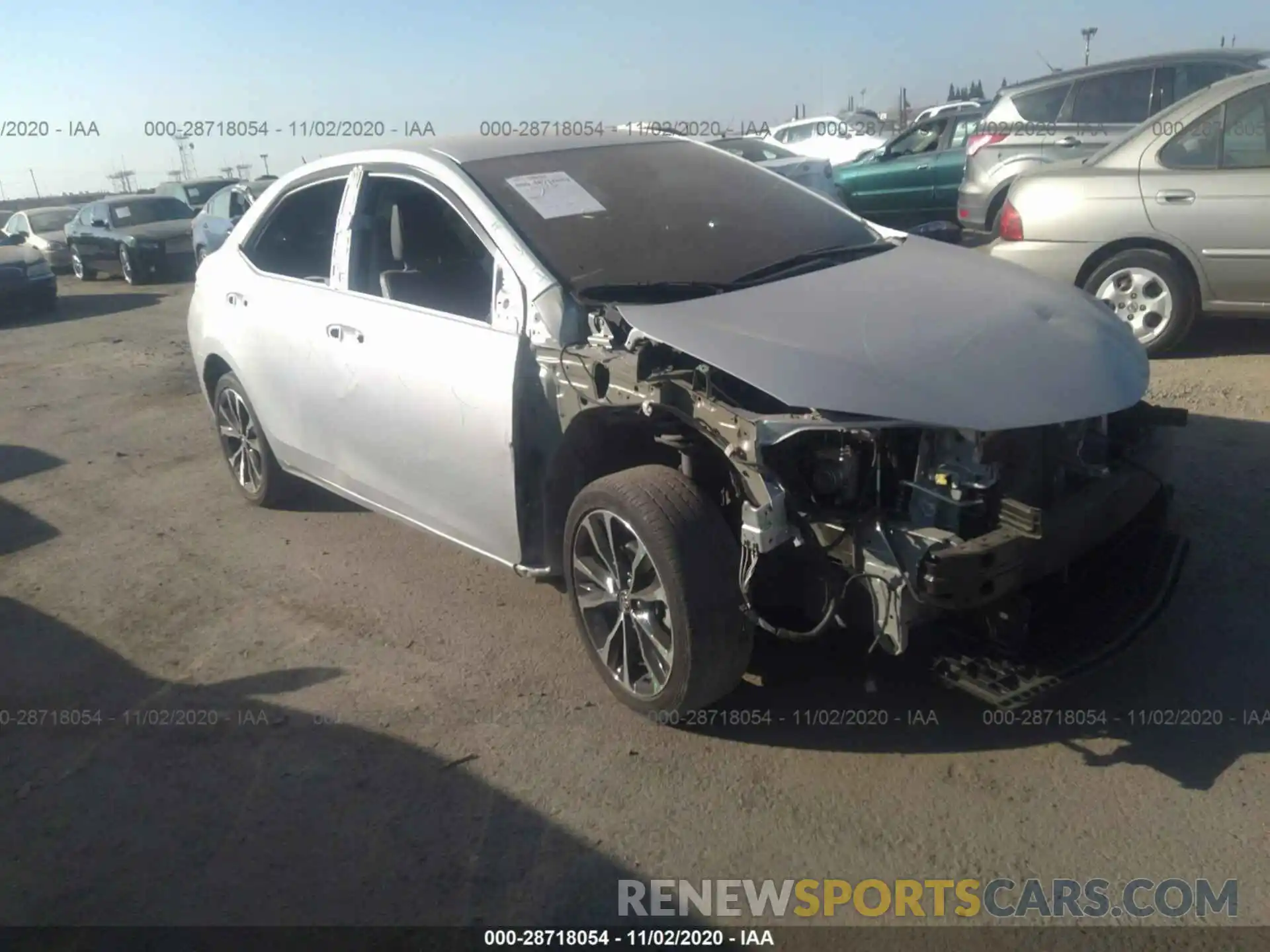 1 Photograph of a damaged car 2T1BURHE0KC192630 TOYOTA COROLLA 2019