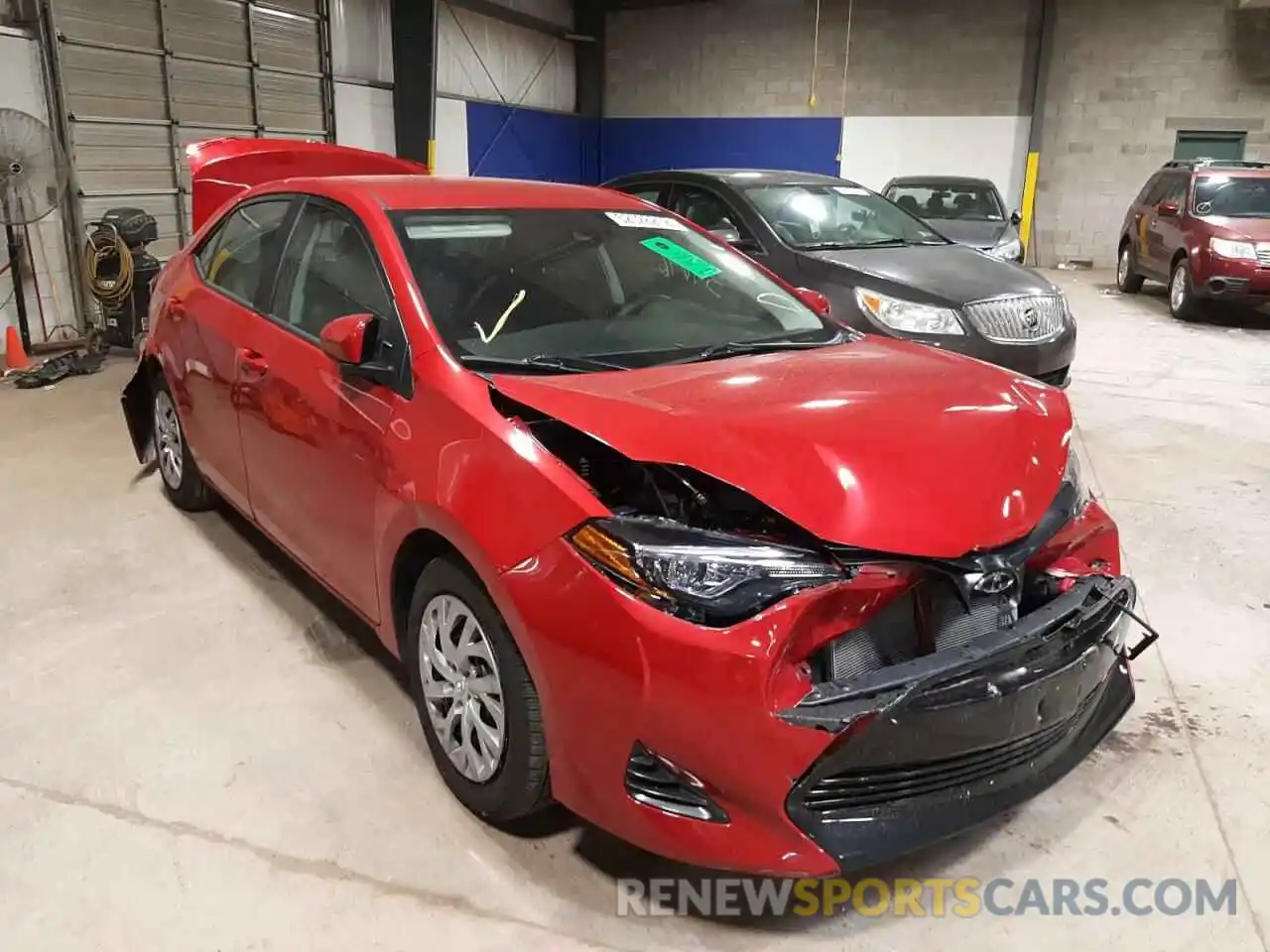 1 Photograph of a damaged car 2T1BURHE0KC192983 TOYOTA COROLLA 2019