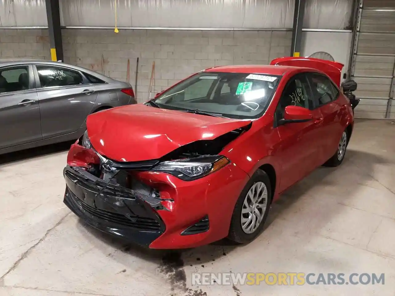 2 Photograph of a damaged car 2T1BURHE0KC192983 TOYOTA COROLLA 2019