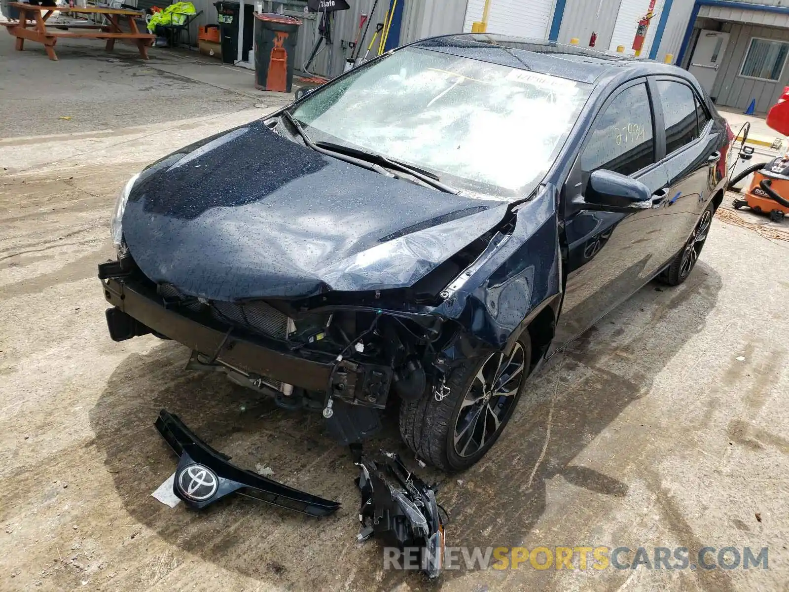 2 Photograph of a damaged car 2T1BURHE0KC193521 TOYOTA COROLLA 2019