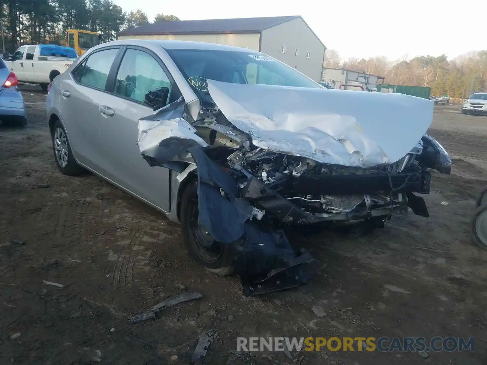 1 Photograph of a damaged car 2T1BURHE0KC193602 TOYOTA COROLLA 2019