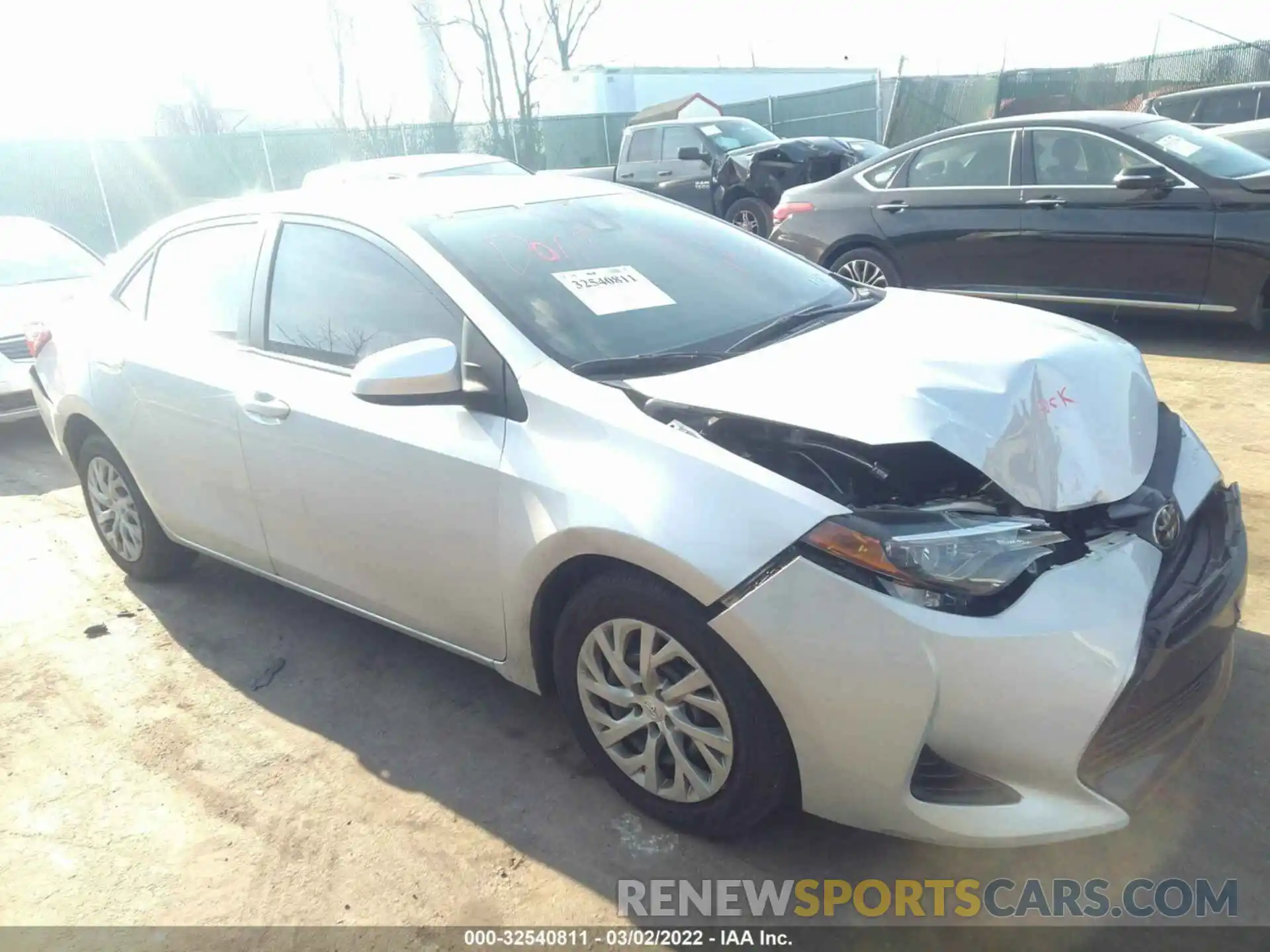 1 Photograph of a damaged car 2T1BURHE0KC193793 TOYOTA COROLLA 2019