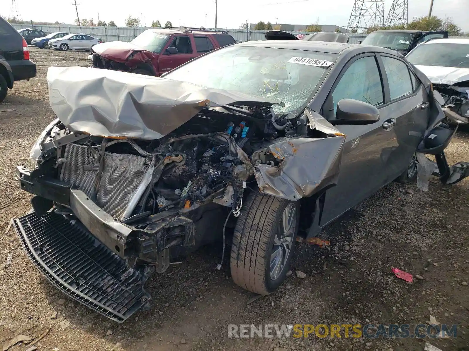 2 Photograph of a damaged car 2T1BURHE0KC194510 TOYOTA COROLLA 2019