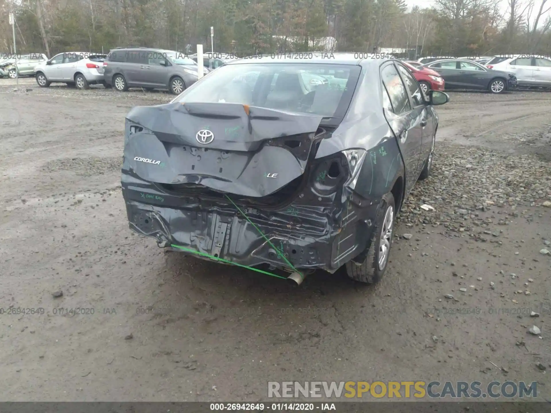 6 Photograph of a damaged car 2T1BURHE0KC194541 TOYOTA COROLLA 2019