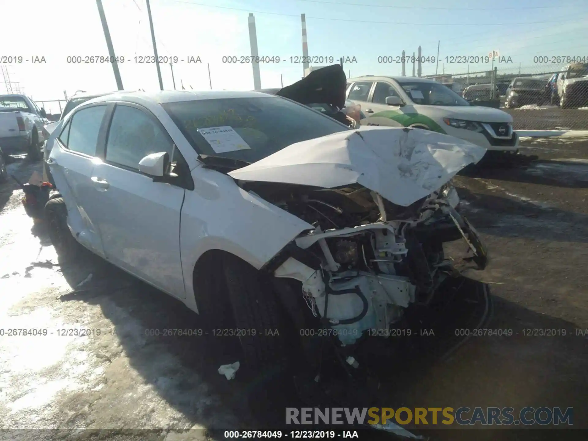 1 Photograph of a damaged car 2T1BURHE0KC194832 TOYOTA COROLLA 2019