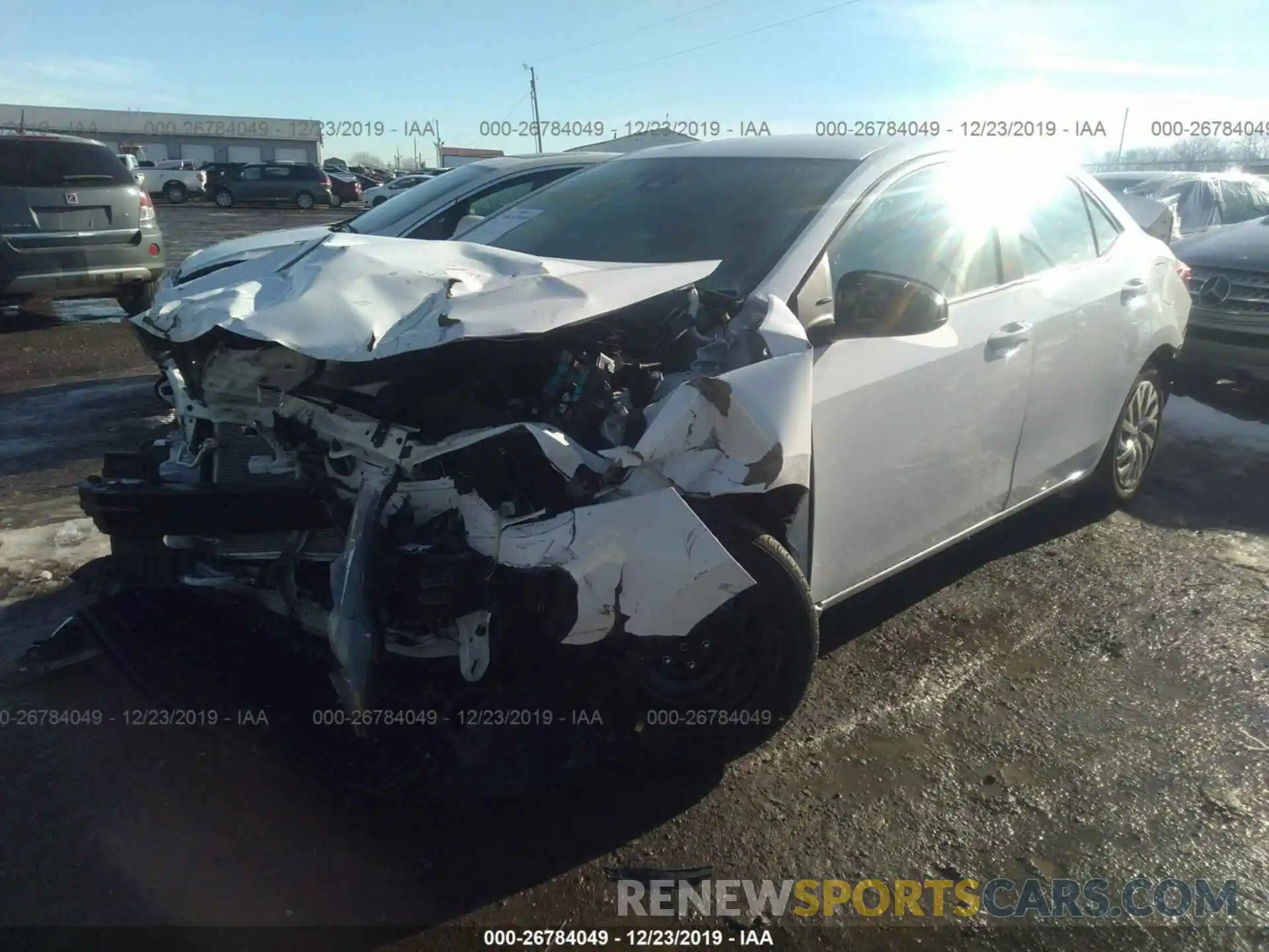 2 Photograph of a damaged car 2T1BURHE0KC194832 TOYOTA COROLLA 2019