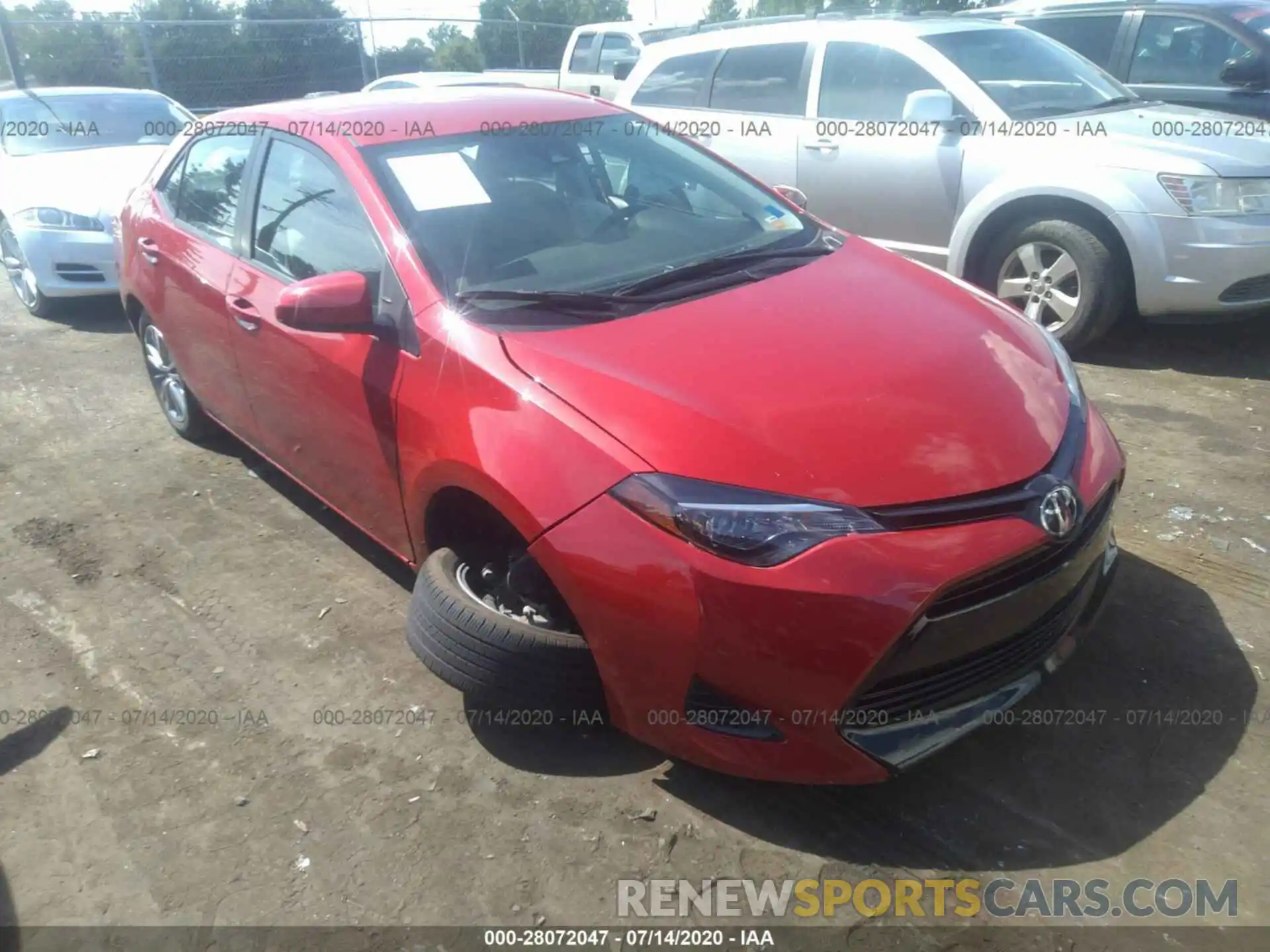 1 Photograph of a damaged car 2T1BURHE0KC194877 TOYOTA COROLLA 2019