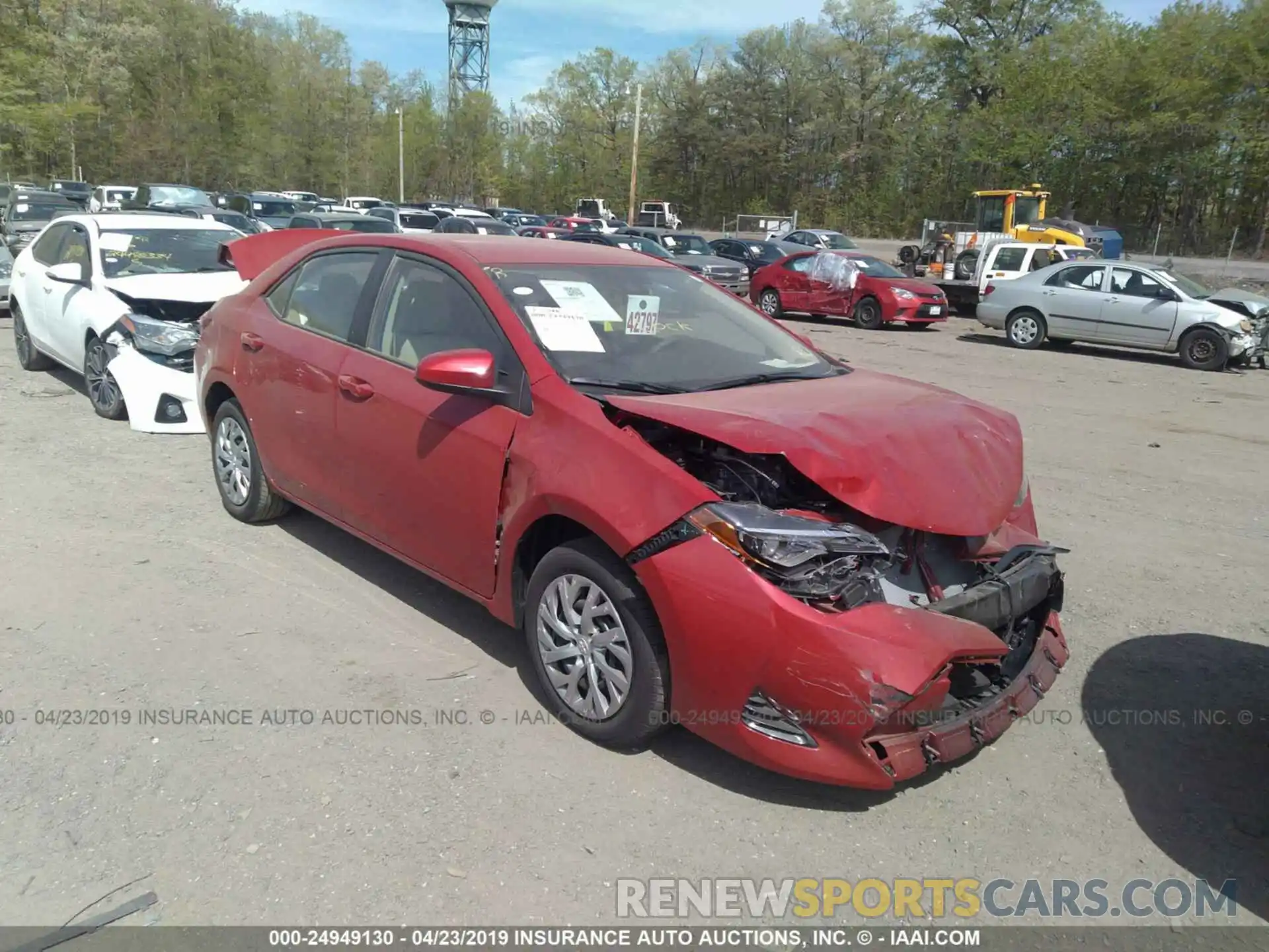 1 Photograph of a damaged car 2T1BURHE0KC195060 TOYOTA COROLLA 2019