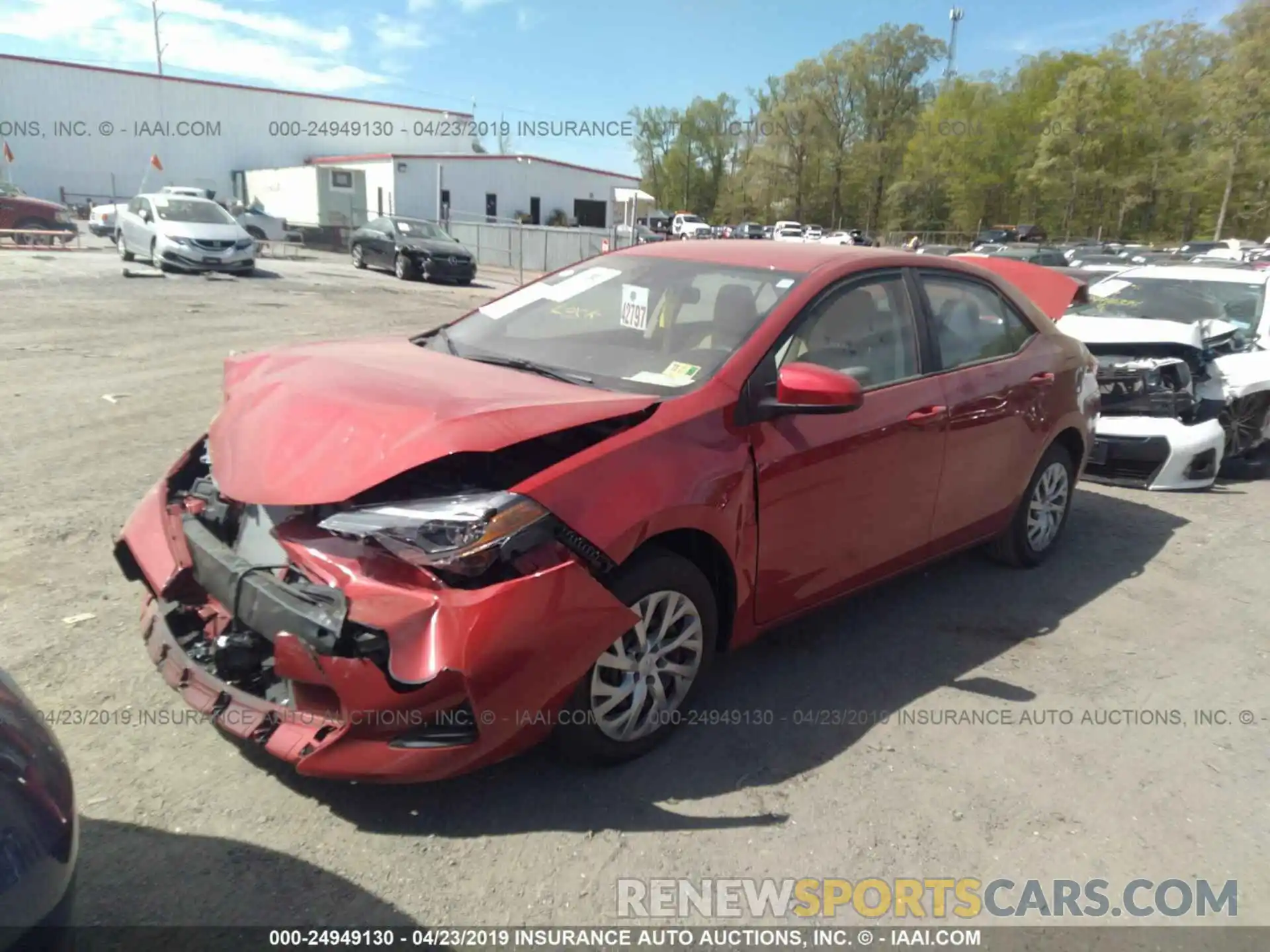 2 Photograph of a damaged car 2T1BURHE0KC195060 TOYOTA COROLLA 2019