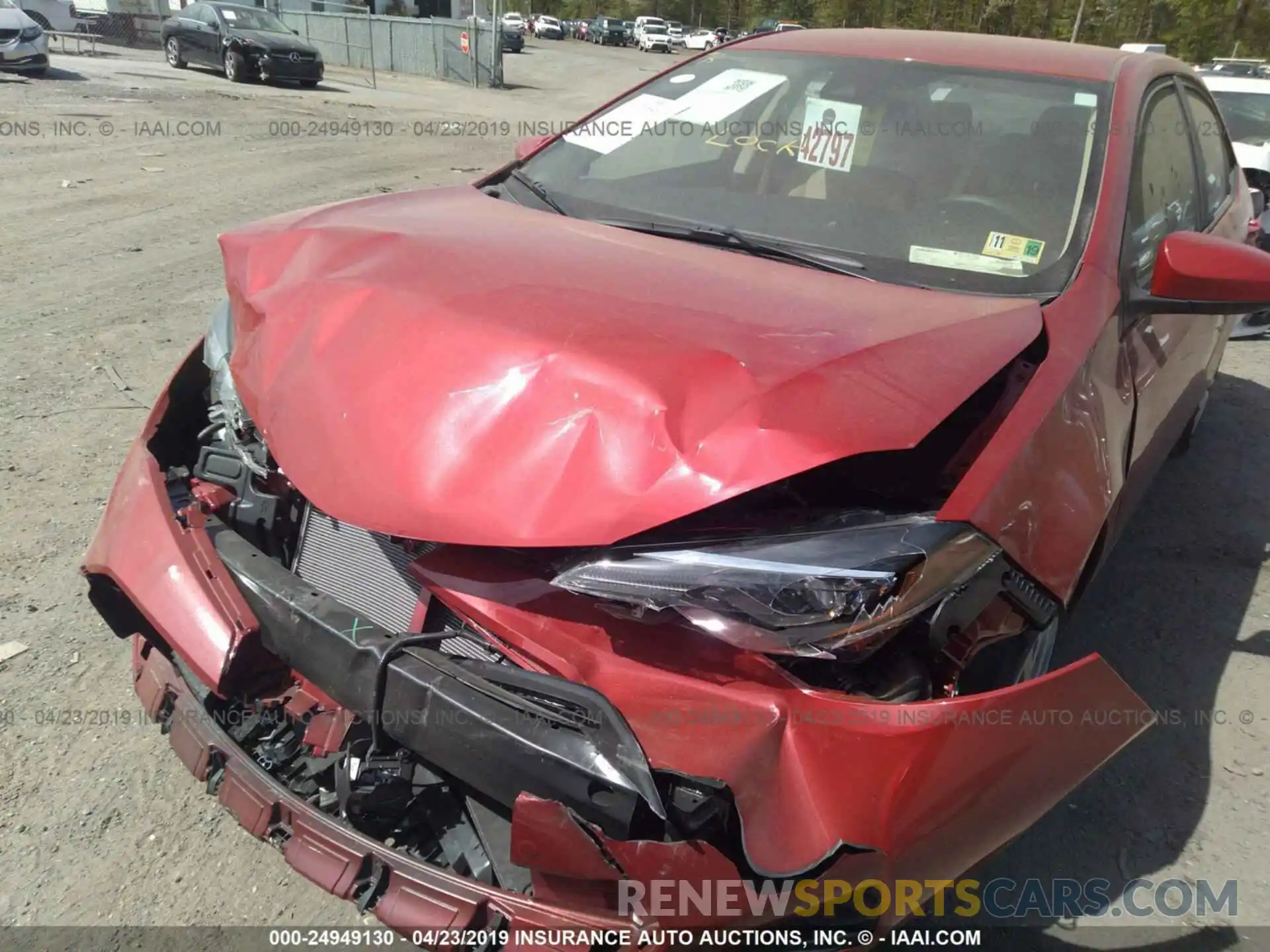 6 Photograph of a damaged car 2T1BURHE0KC195060 TOYOTA COROLLA 2019