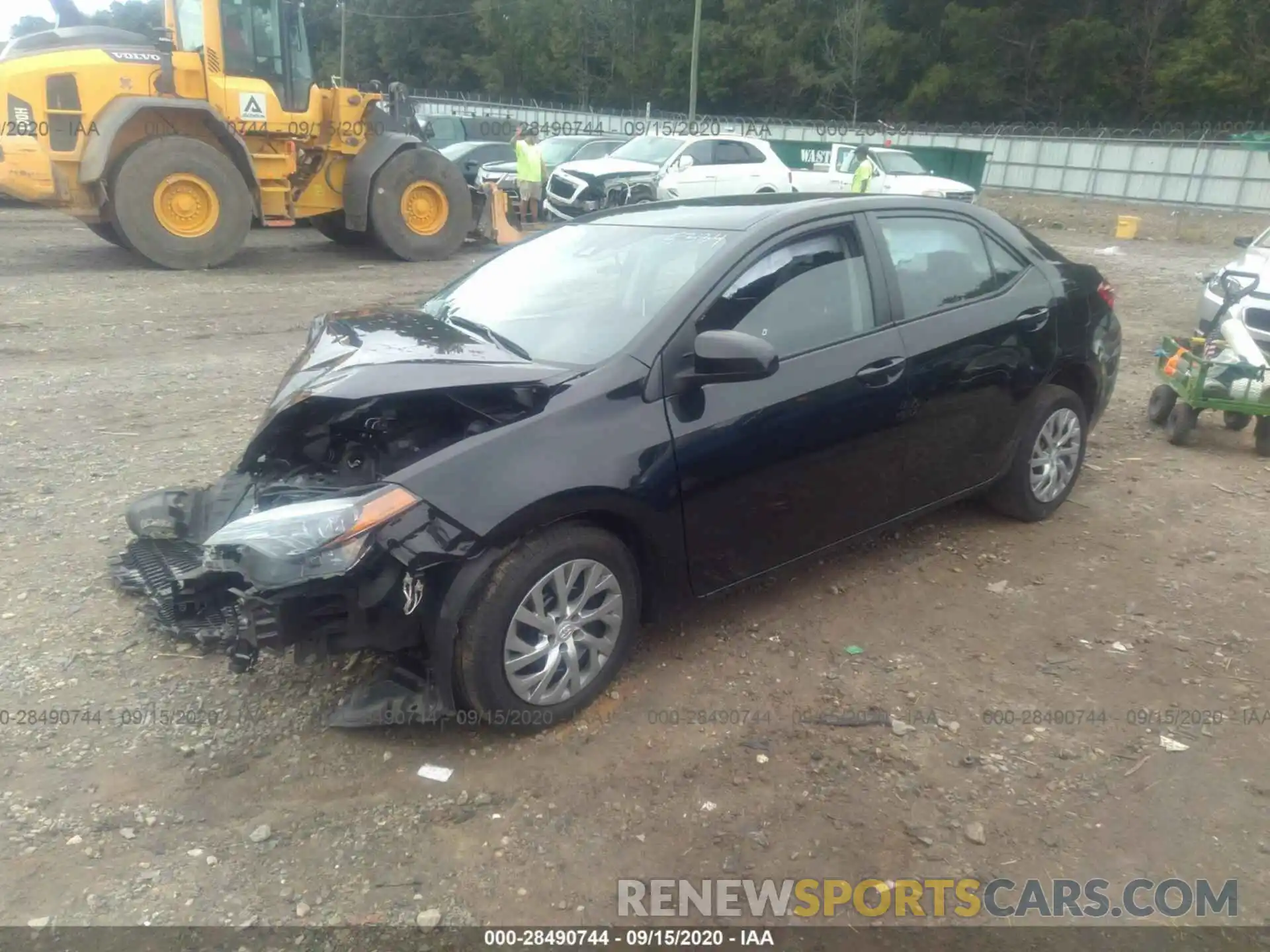 2 Photograph of a damaged car 2T1BURHE0KC195334 TOYOTA COROLLA 2019