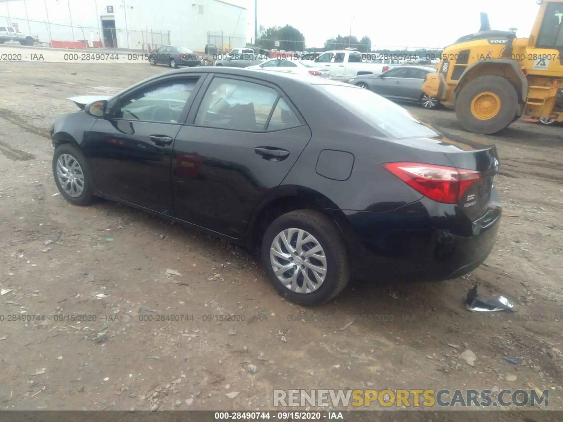 3 Photograph of a damaged car 2T1BURHE0KC195334 TOYOTA COROLLA 2019