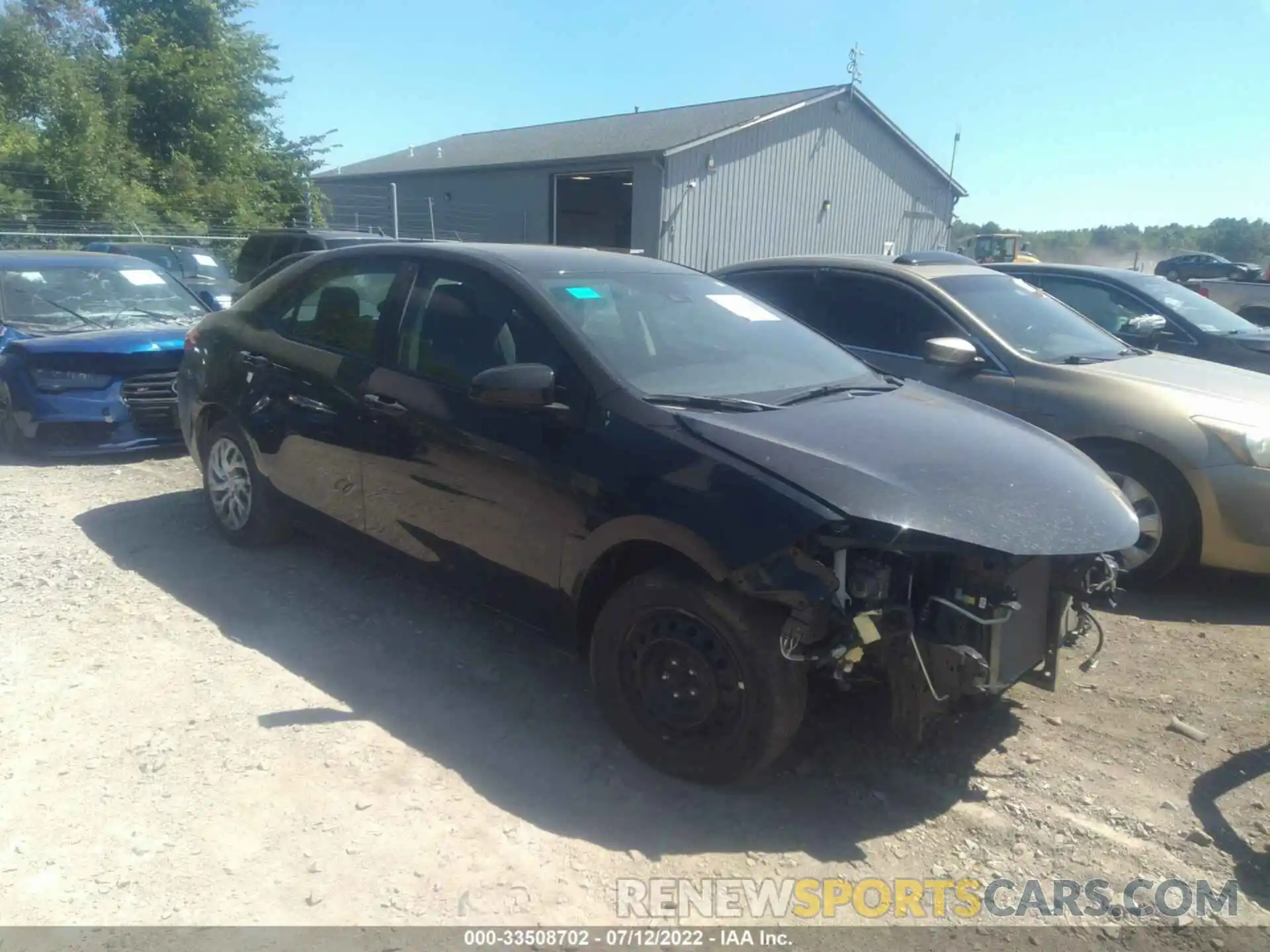 1 Photograph of a damaged car 2T1BURHE0KC195527 TOYOTA COROLLA 2019