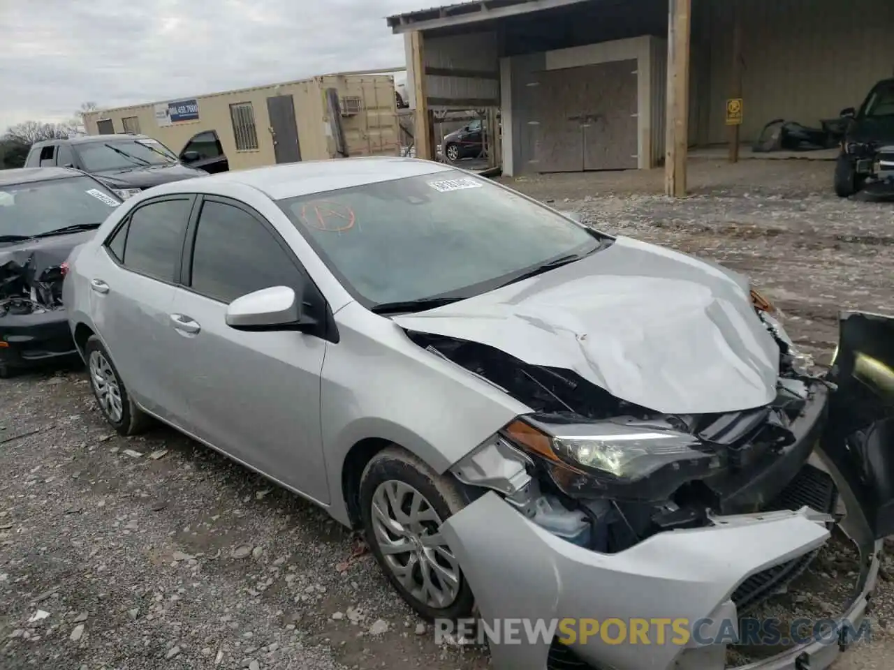 1 Photograph of a damaged car 2T1BURHE0KC196239 TOYOTA COROLLA 2019