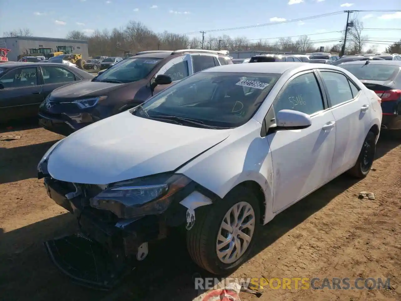 2 Photograph of a damaged car 2T1BURHE0KC197133 TOYOTA COROLLA 2019