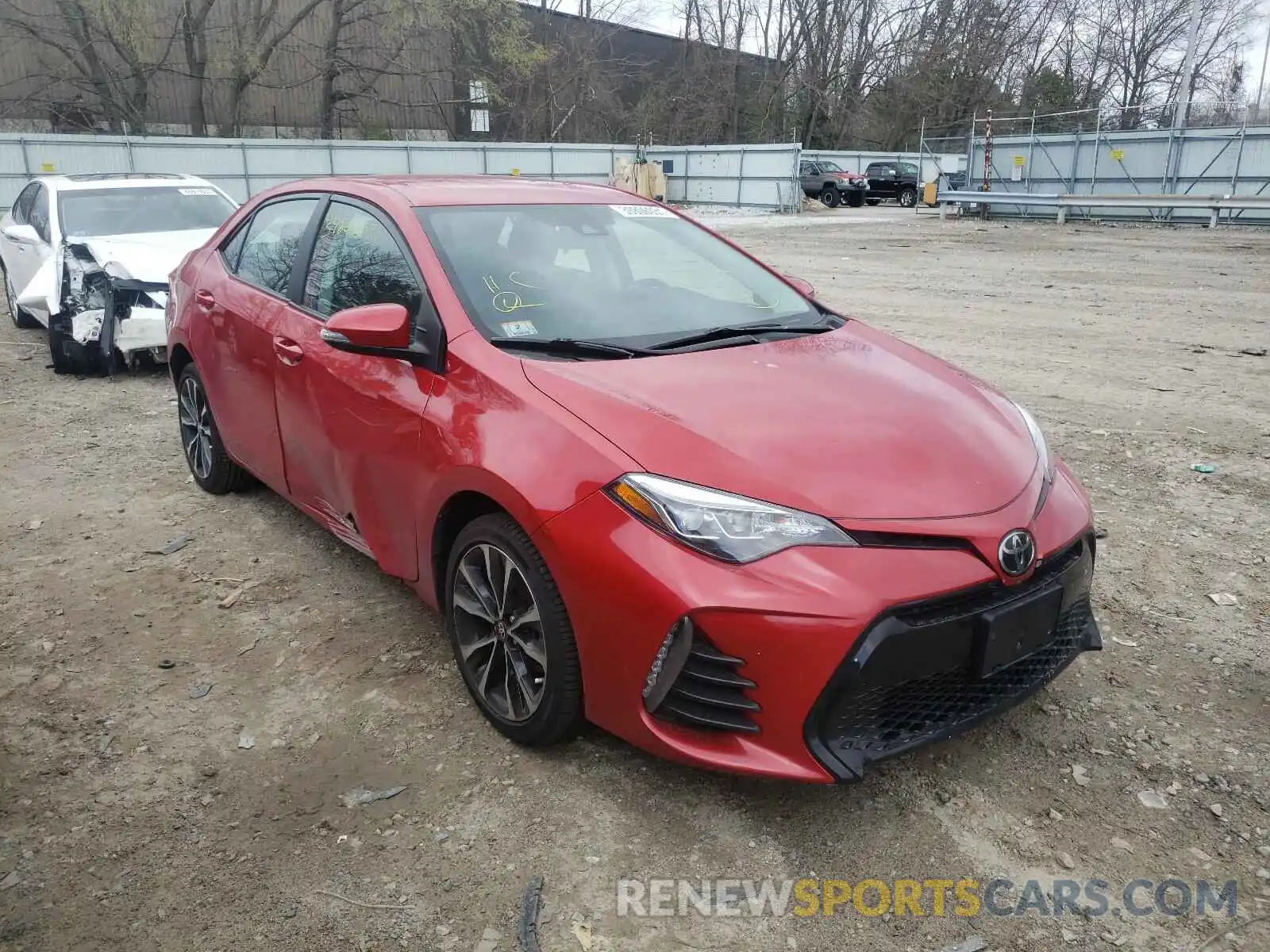 1 Photograph of a damaged car 2T1BURHE0KC197262 TOYOTA COROLLA 2019