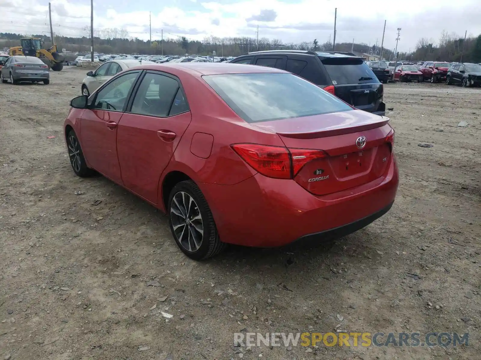 3 Photograph of a damaged car 2T1BURHE0KC197262 TOYOTA COROLLA 2019