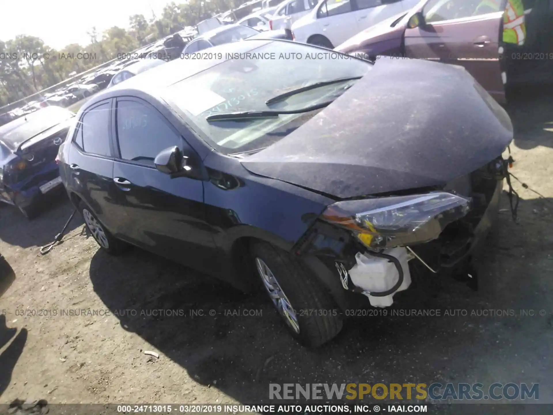 1 Photograph of a damaged car 2T1BURHE0KC197522 TOYOTA COROLLA 2019