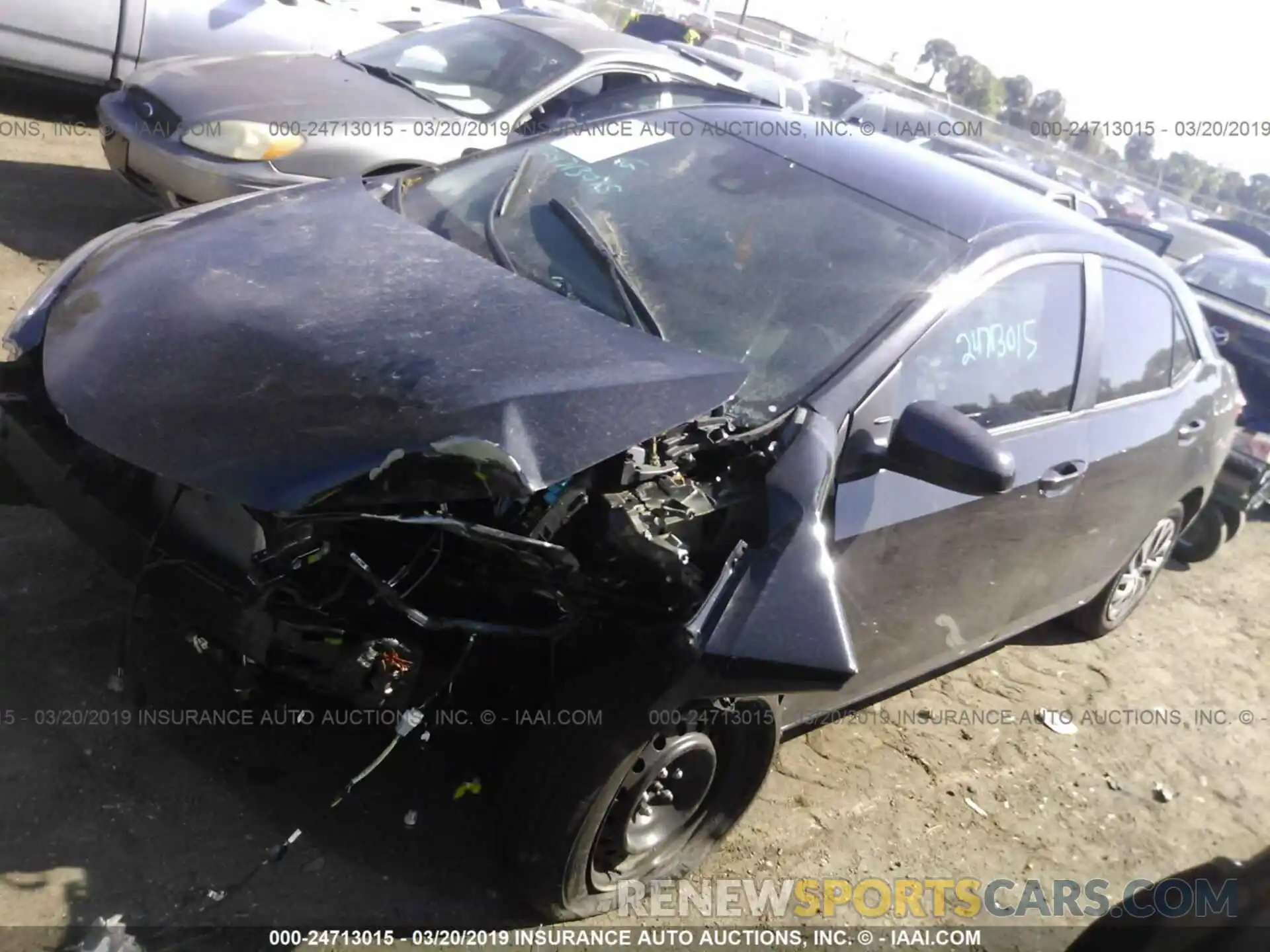 2 Photograph of a damaged car 2T1BURHE0KC197522 TOYOTA COROLLA 2019