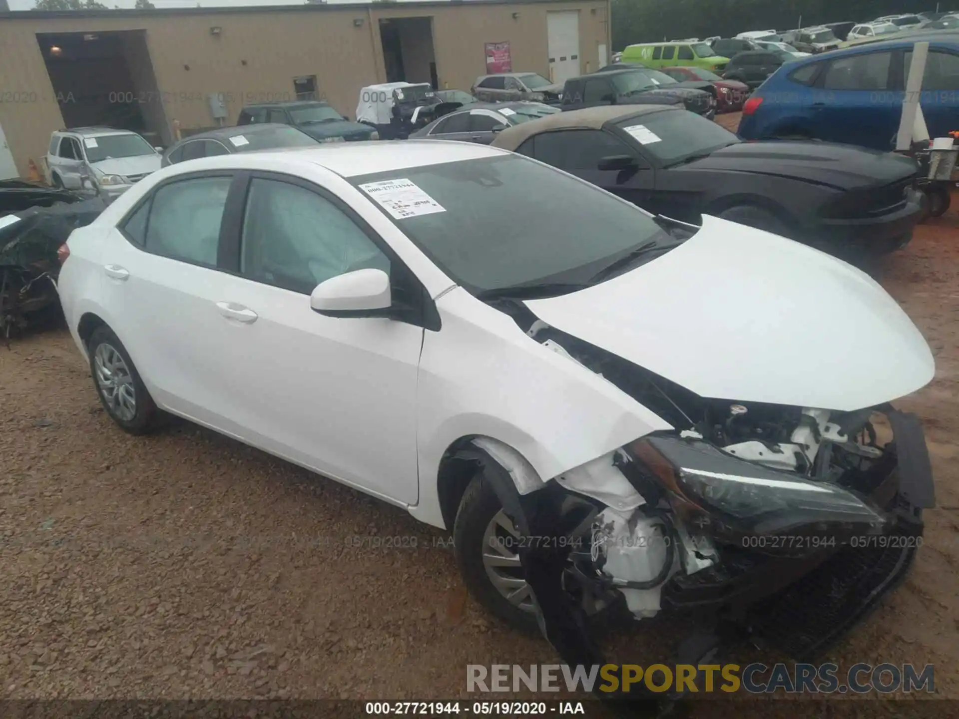 1 Photograph of a damaged car 2T1BURHE0KC197570 TOYOTA COROLLA 2019