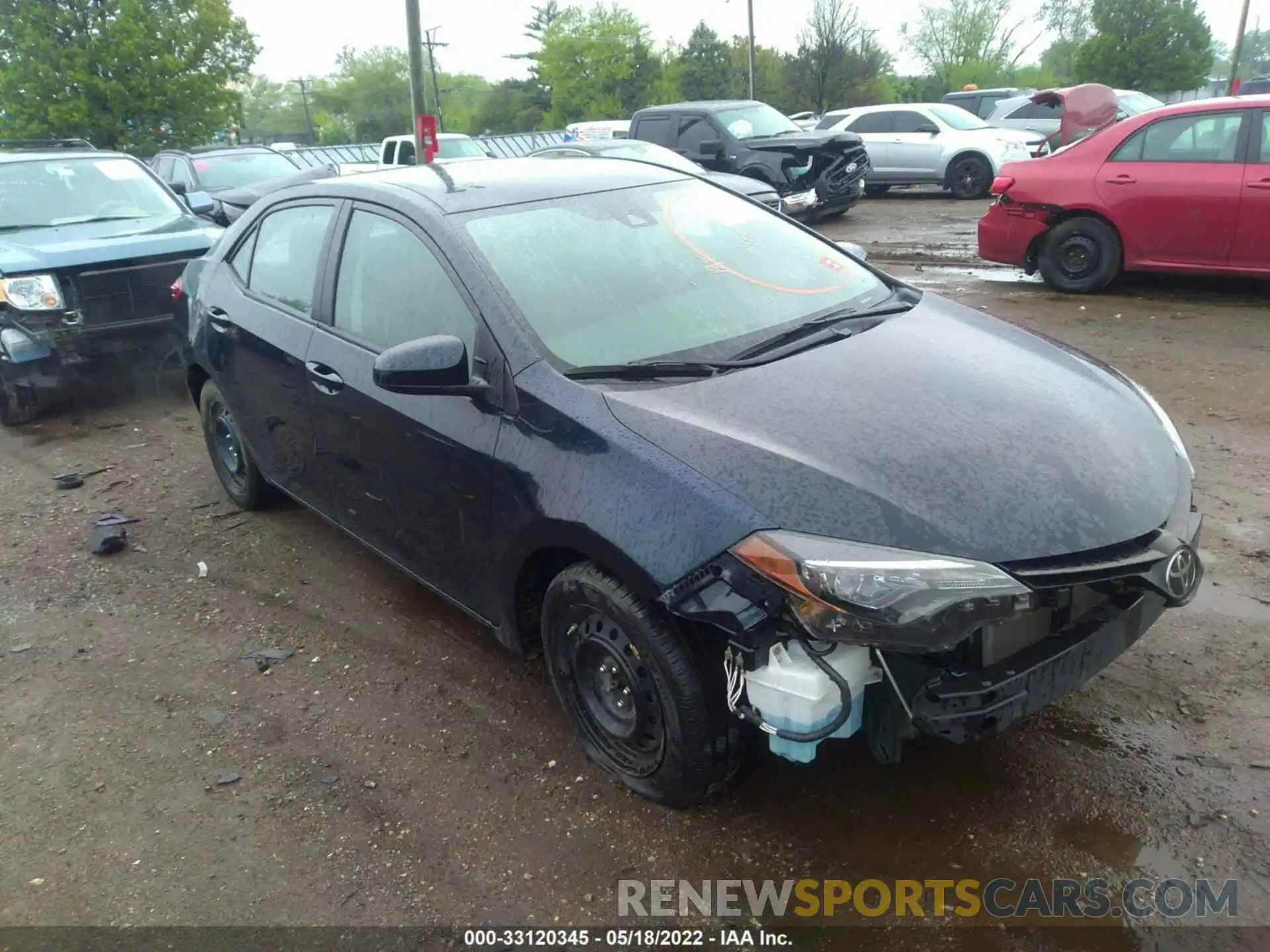 1 Photograph of a damaged car 2T1BURHE0KC197715 TOYOTA COROLLA 2019