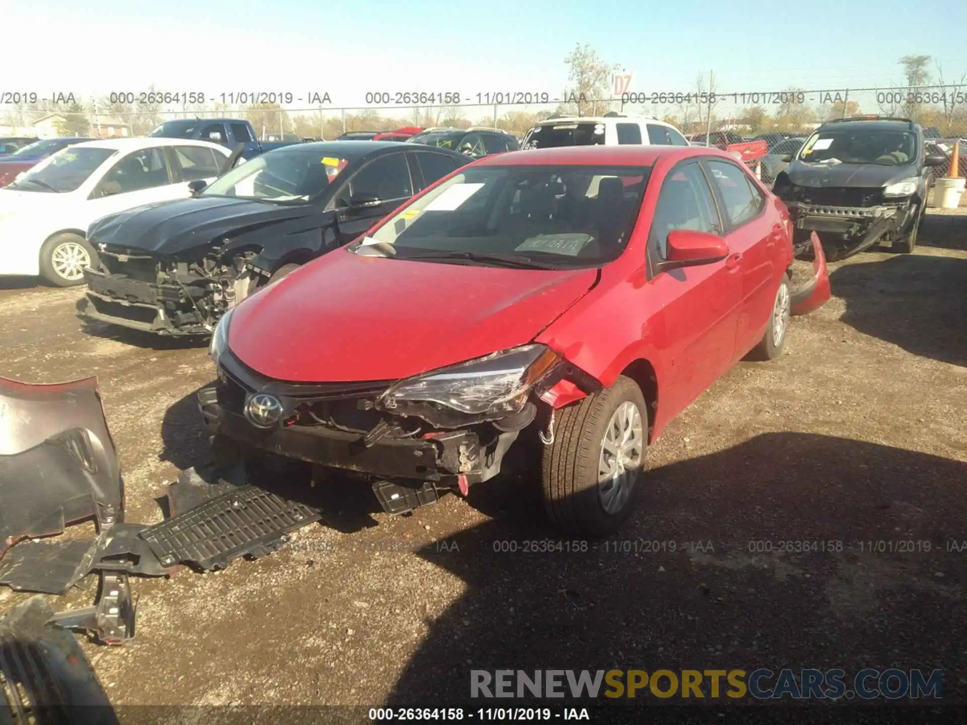 6 Photograph of a damaged car 2T1BURHE0KC198475 TOYOTA COROLLA 2019