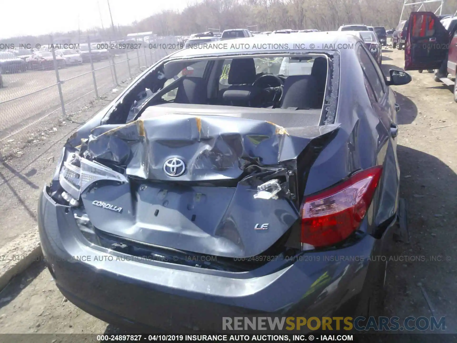 6 Photograph of a damaged car 2T1BURHE0KC198606 TOYOTA COROLLA 2019