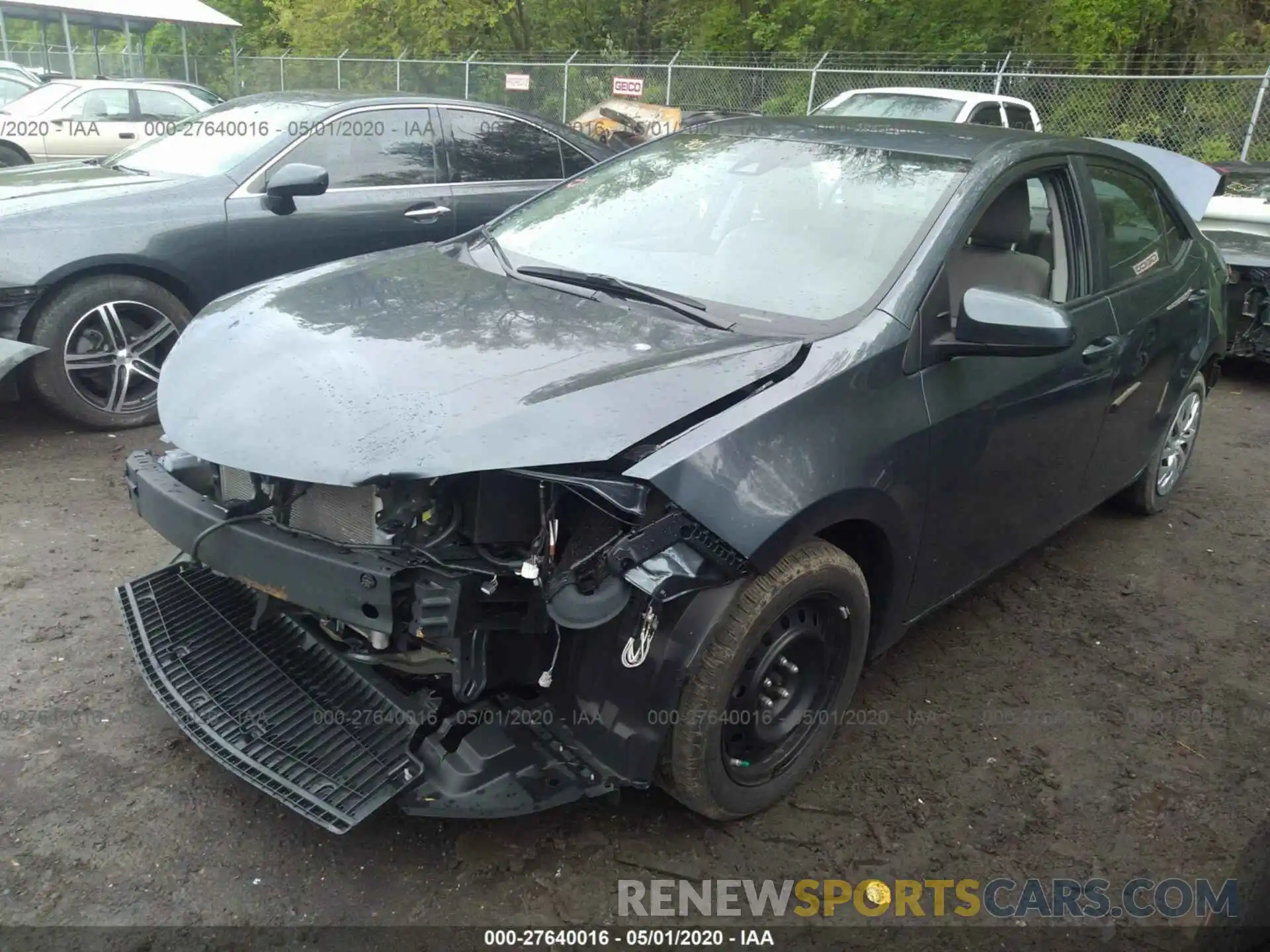 2 Photograph of a damaged car 2T1BURHE0KC198797 TOYOTA COROLLA 2019