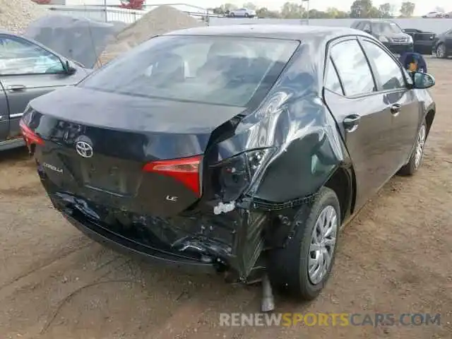 4 Photograph of a damaged car 2T1BURHE0KC199285 TOYOTA COROLLA 2019