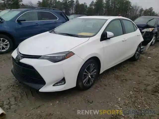 2 Photograph of a damaged car 2T1BURHE0KC199416 TOYOTA COROLLA 2019