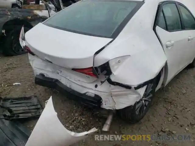 9 Photograph of a damaged car 2T1BURHE0KC199416 TOYOTA COROLLA 2019