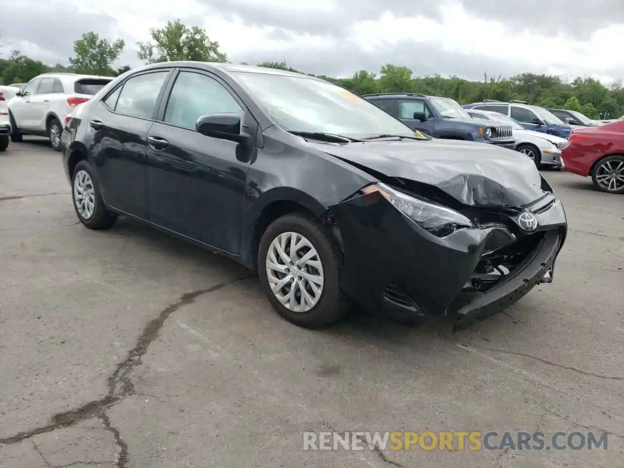 1 Photograph of a damaged car 2T1BURHE0KC199433 TOYOTA COROLLA 2019