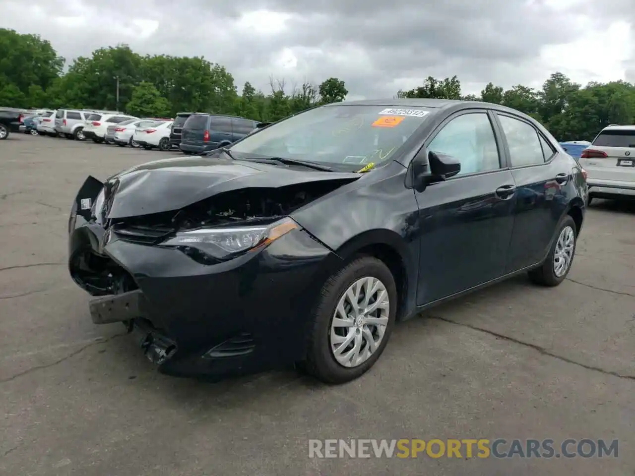 2 Photograph of a damaged car 2T1BURHE0KC199433 TOYOTA COROLLA 2019