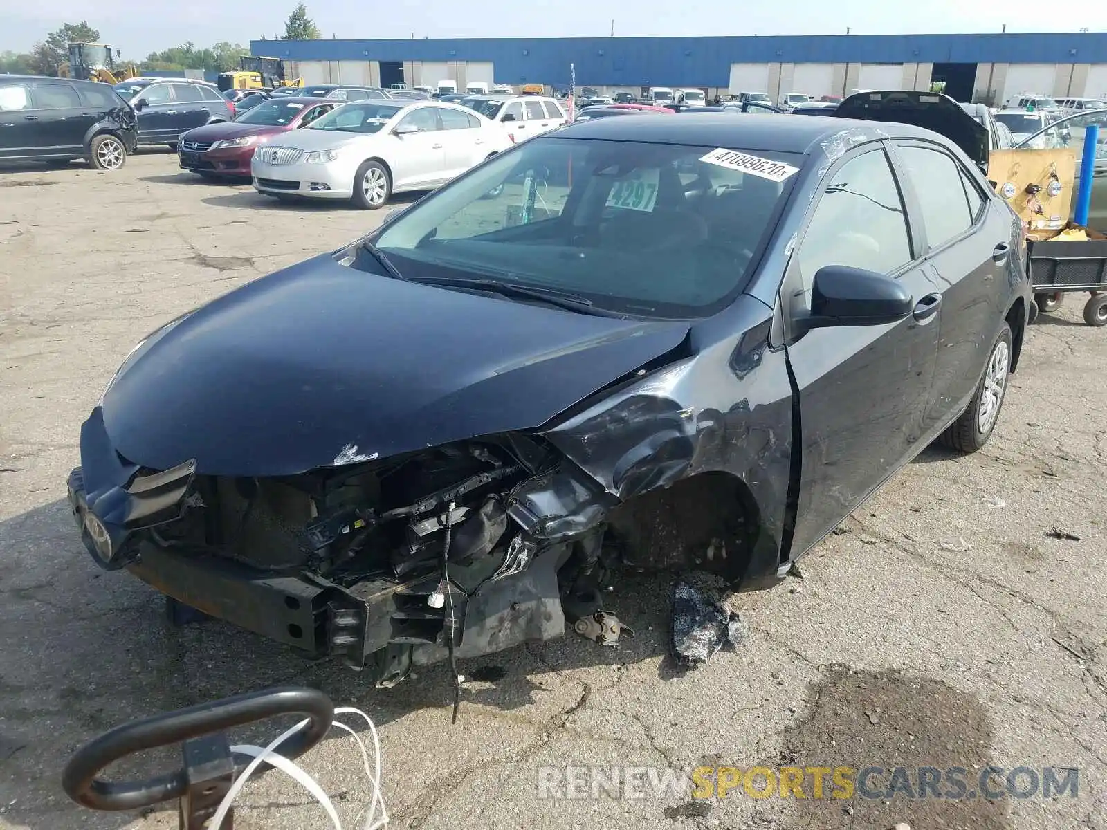 2 Photograph of a damaged car 2T1BURHE0KC199903 TOYOTA COROLLA 2019