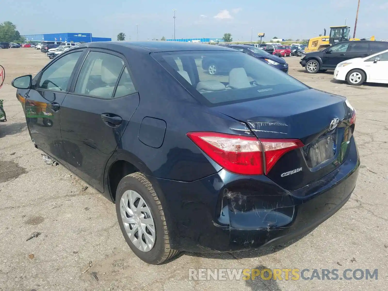 3 Photograph of a damaged car 2T1BURHE0KC199903 TOYOTA COROLLA 2019