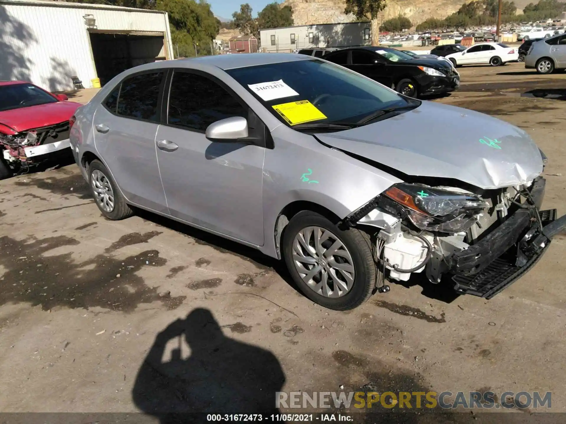 1 Photograph of a damaged car 2T1BURHE0KC200127 TOYOTA COROLLA 2019