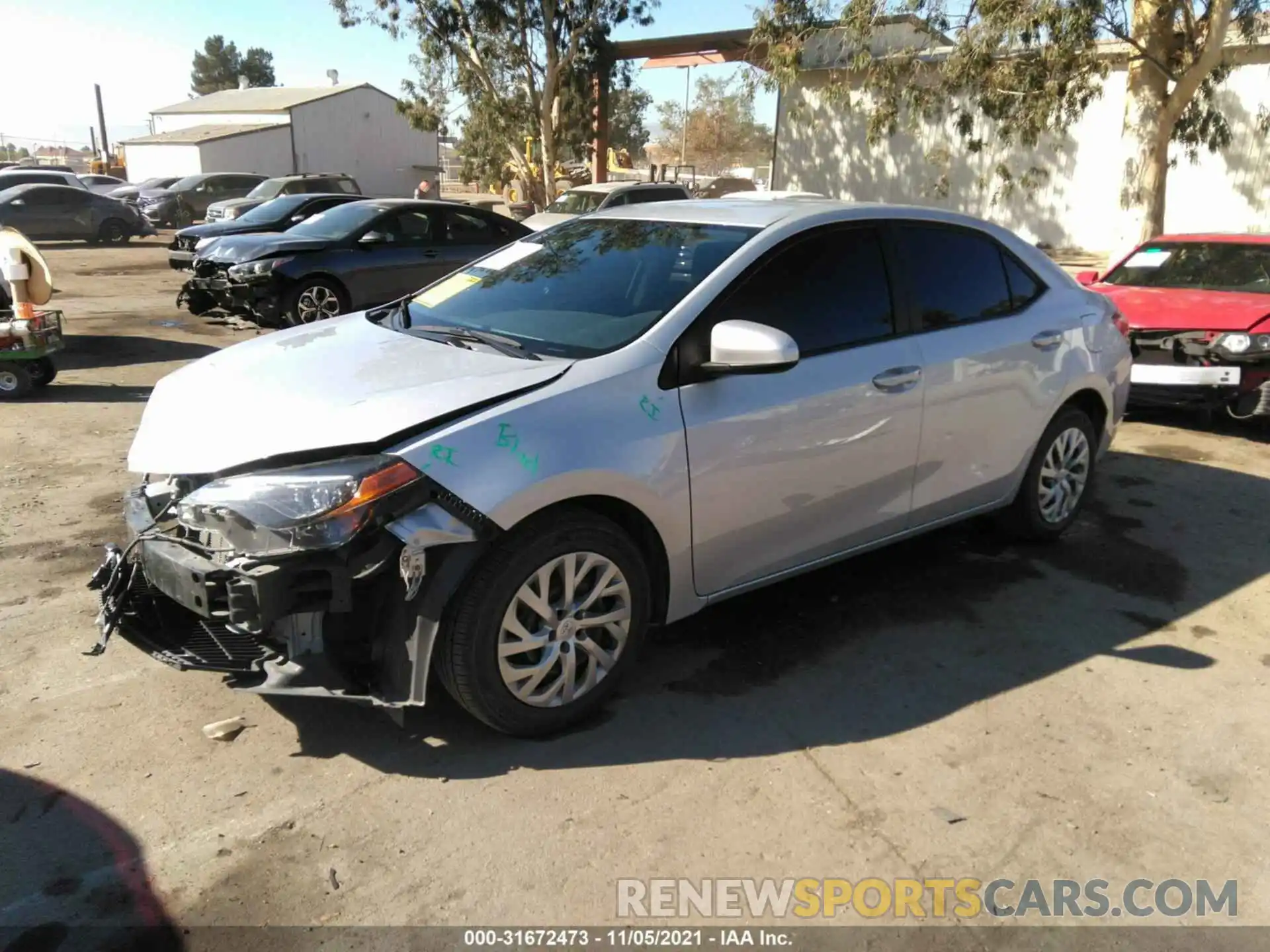 2 Photograph of a damaged car 2T1BURHE0KC200127 TOYOTA COROLLA 2019