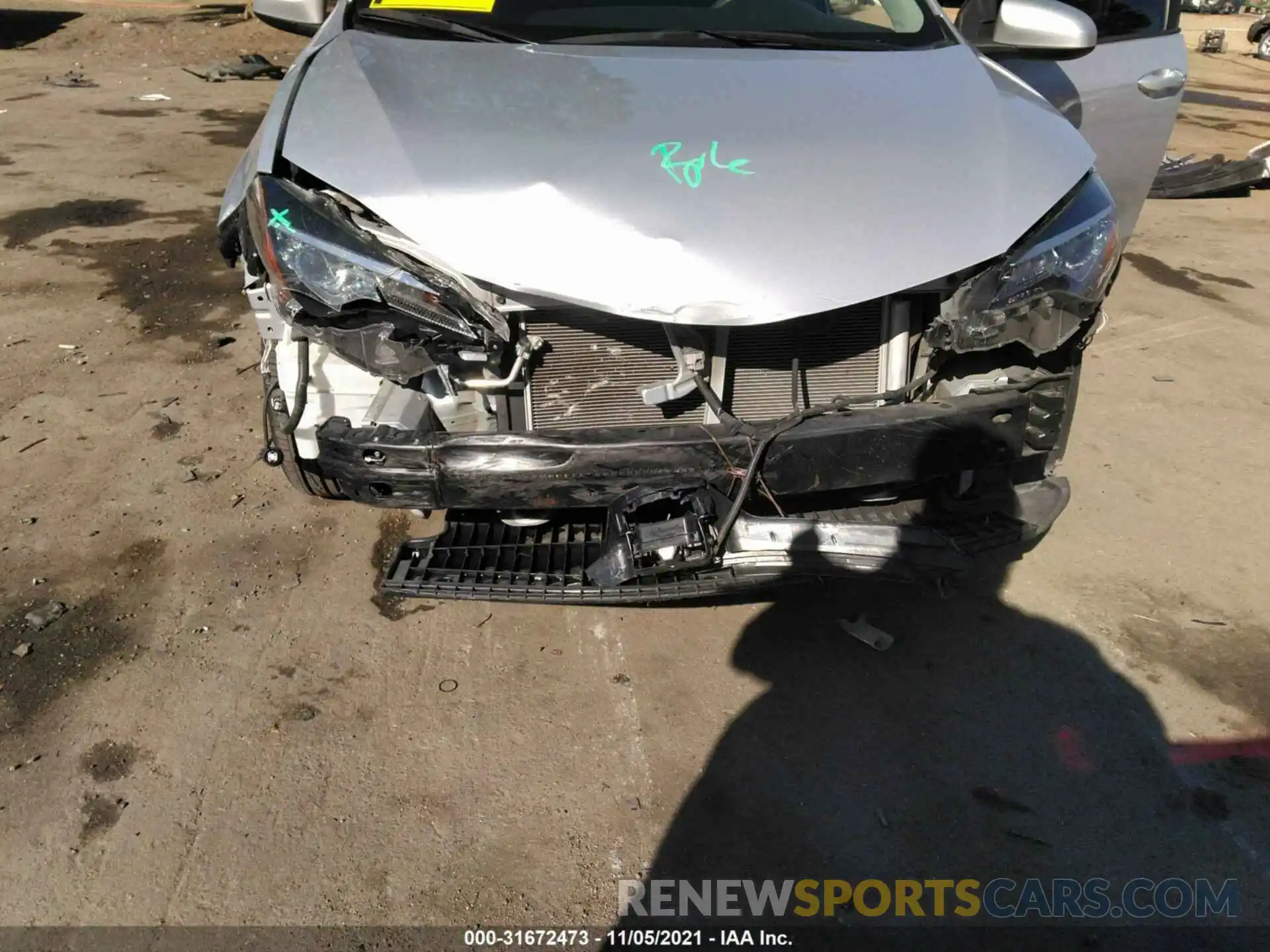 6 Photograph of a damaged car 2T1BURHE0KC200127 TOYOTA COROLLA 2019