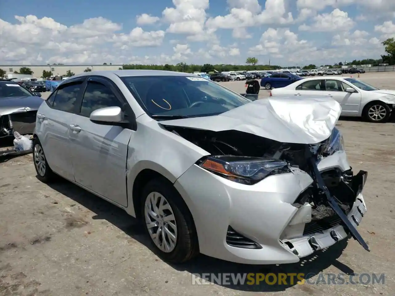 1 Photograph of a damaged car 2T1BURHE0KC200354 TOYOTA COROLLA 2019