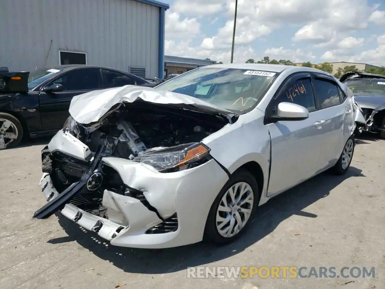 2 Photograph of a damaged car 2T1BURHE0KC200354 TOYOTA COROLLA 2019