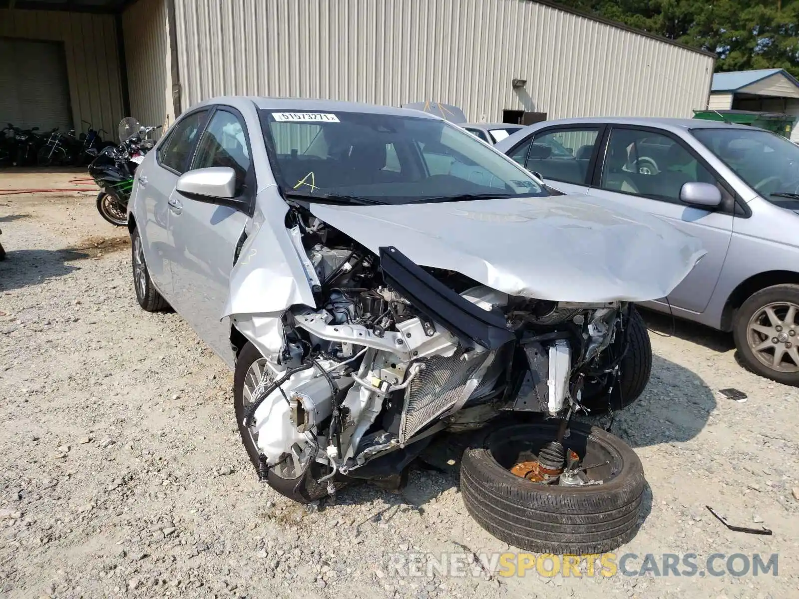 1 Photograph of a damaged car 2T1BURHE0KC200399 TOYOTA COROLLA 2019