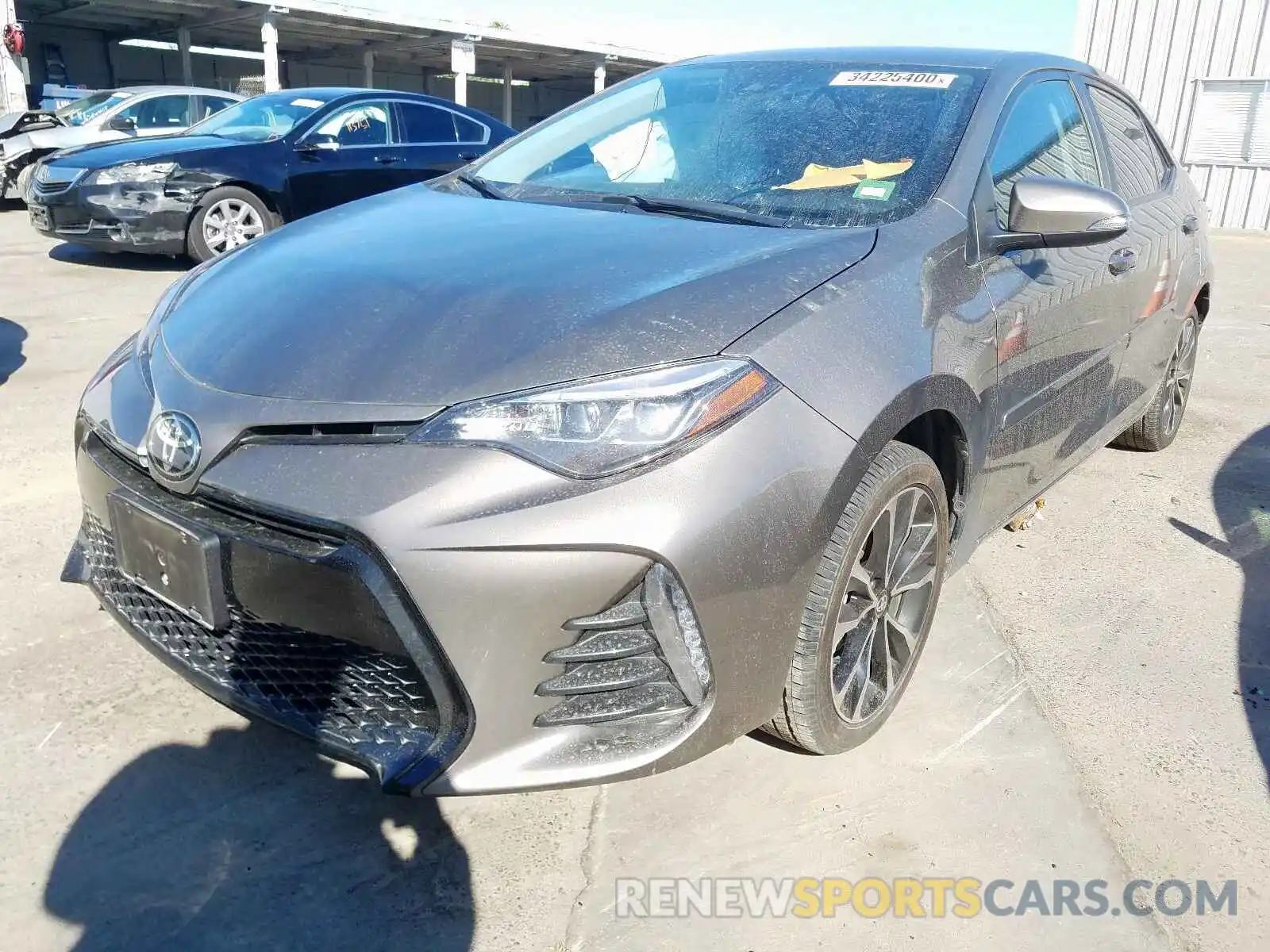 2 Photograph of a damaged car 2T1BURHE0KC200547 TOYOTA COROLLA 2019