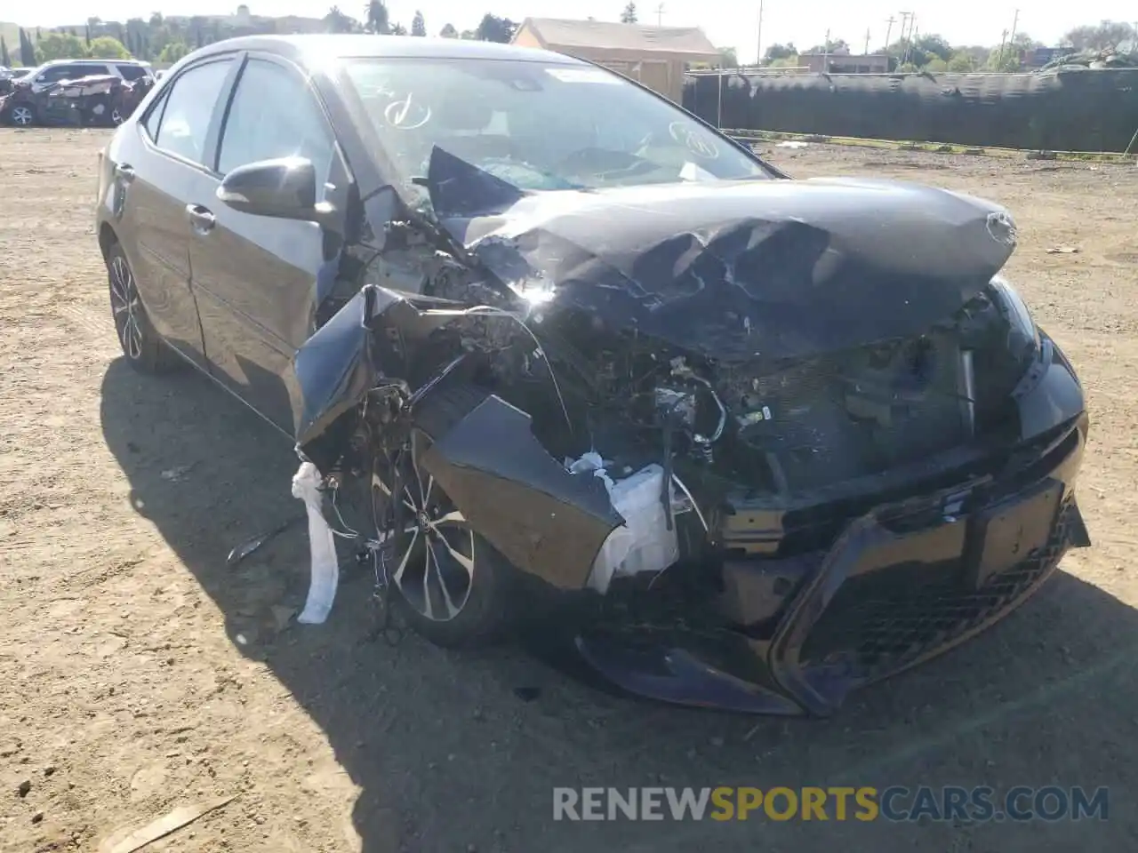 1 Photograph of a damaged car 2T1BURHE0KC200841 TOYOTA COROLLA 2019