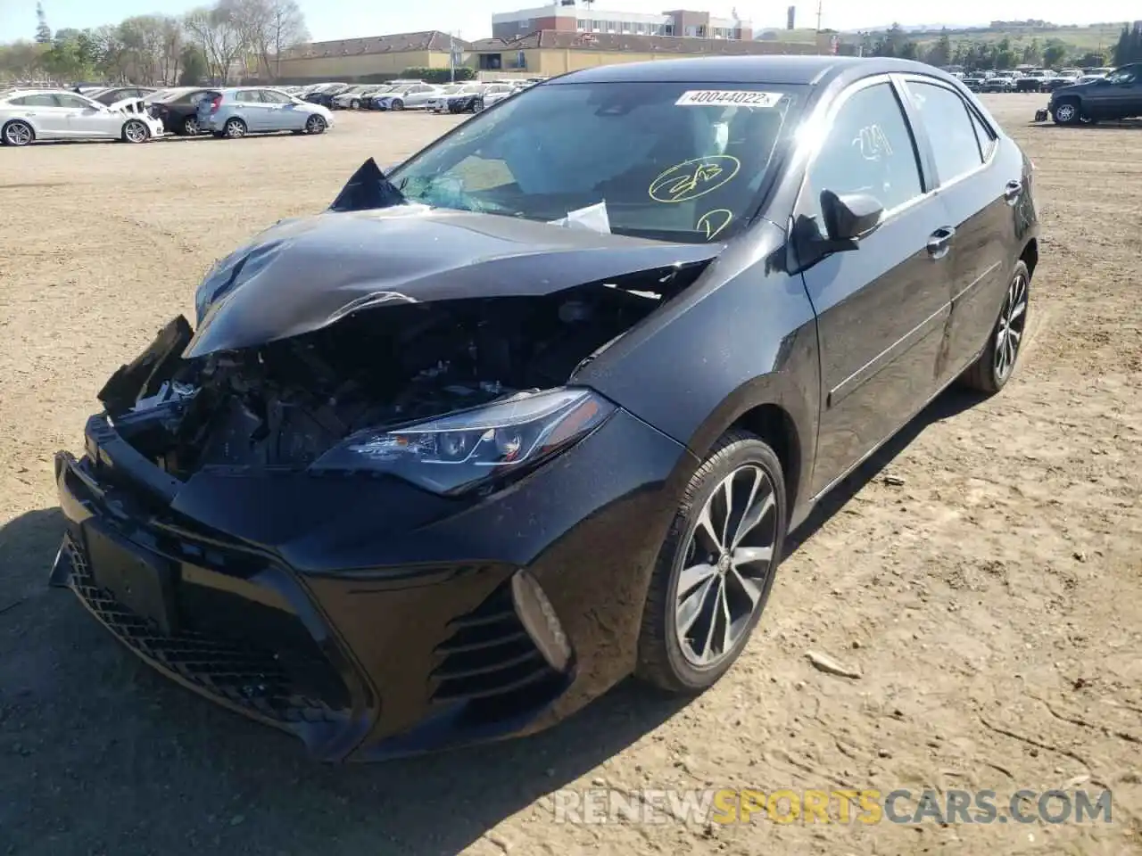 2 Photograph of a damaged car 2T1BURHE0KC200841 TOYOTA COROLLA 2019