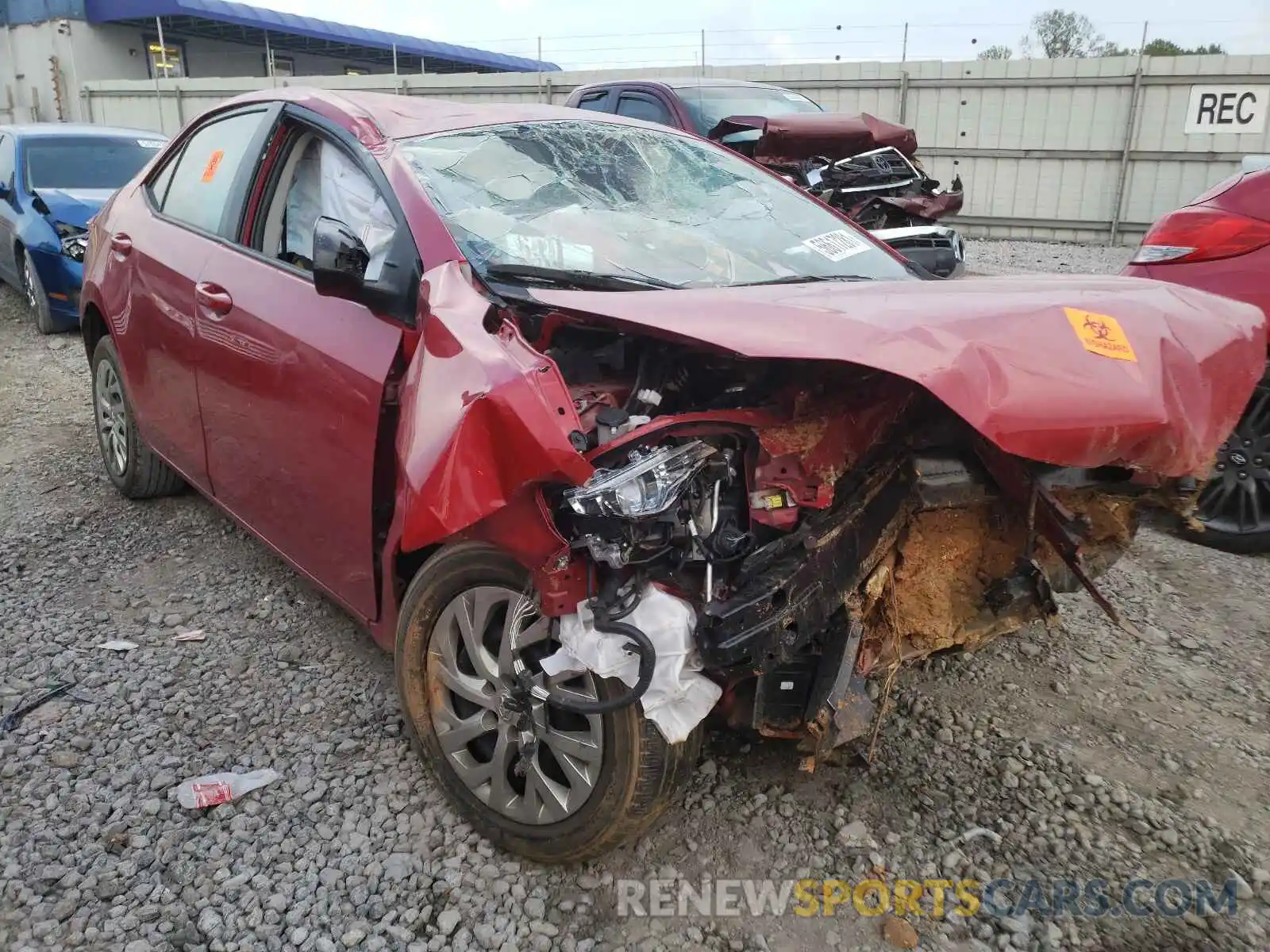 1 Photograph of a damaged car 2T1BURHE0KC201231 TOYOTA COROLLA 2019